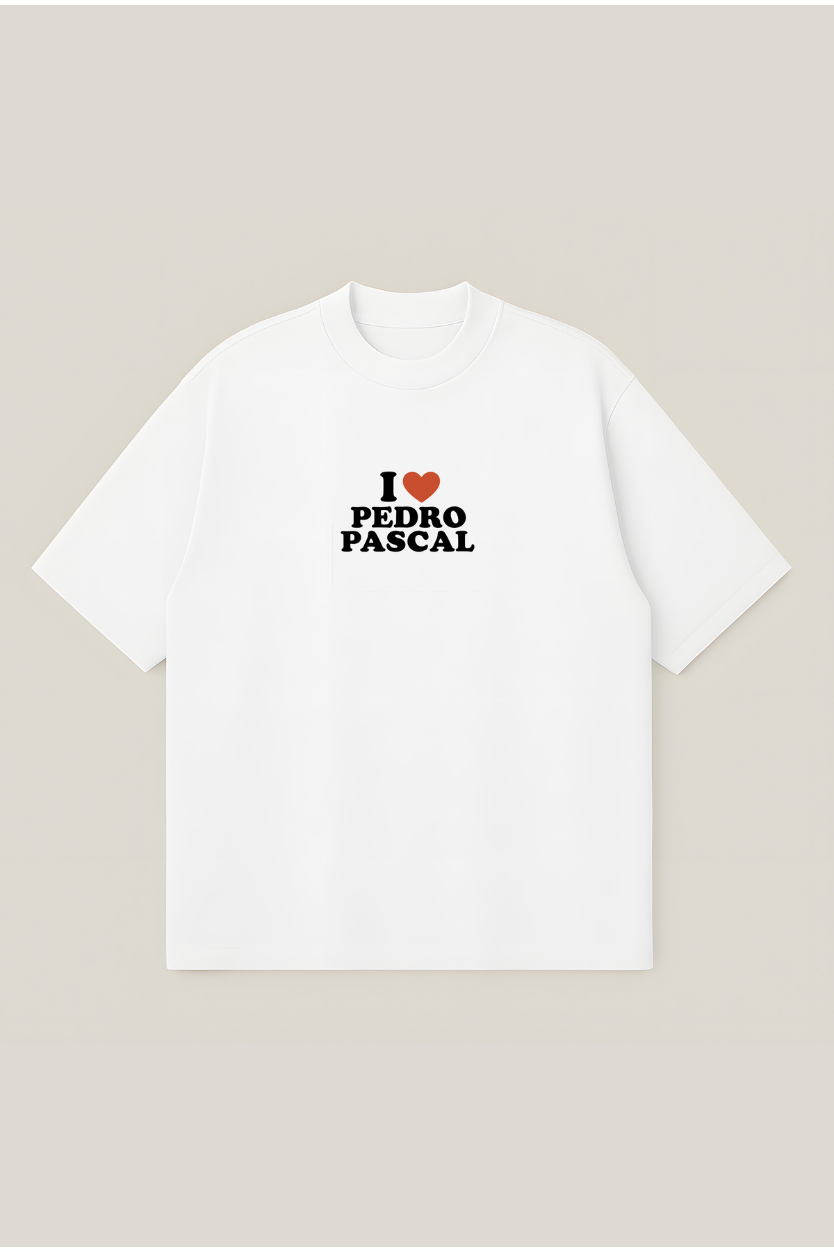 Moon Dancer Pedro Pascal Baskılı Unisex Pamuklu Oversize T-shirt