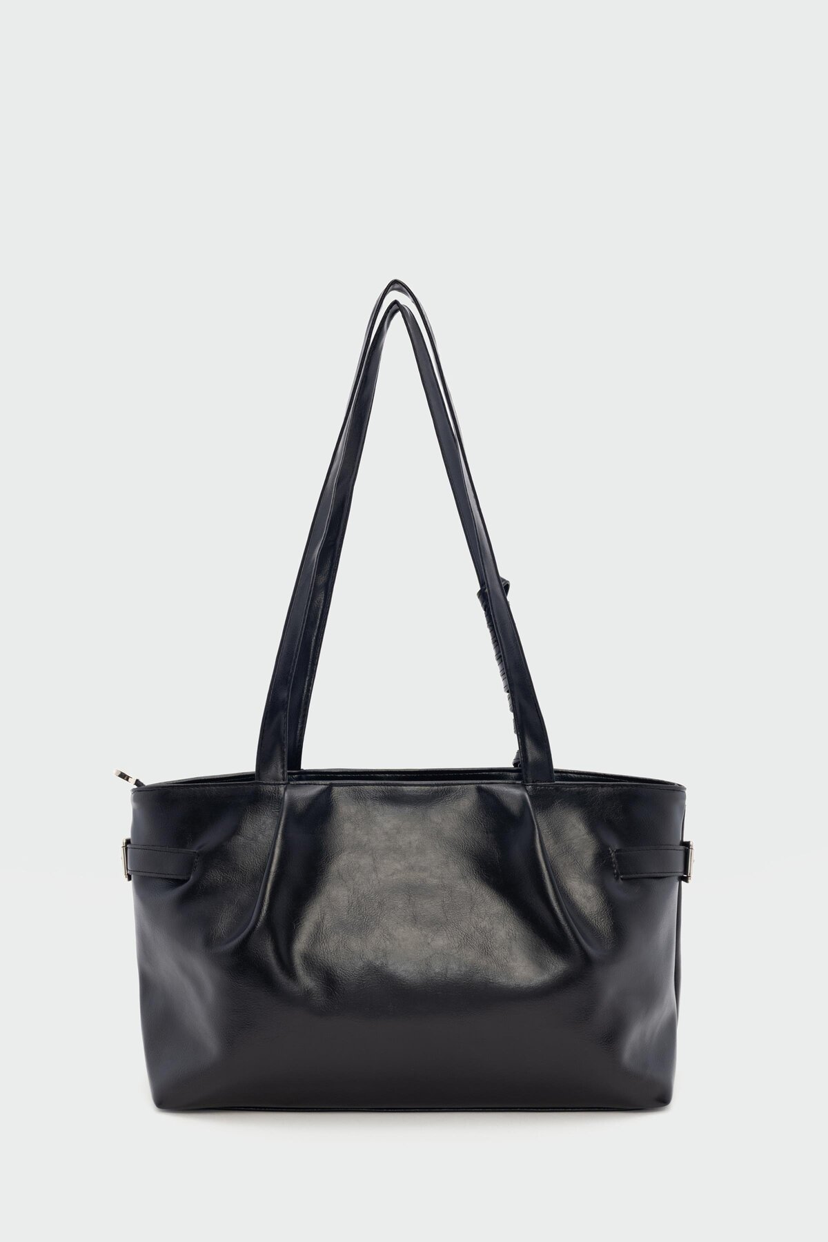 Shule Bags Bybo Vintage Omuz Çantası Siyah görsel 4