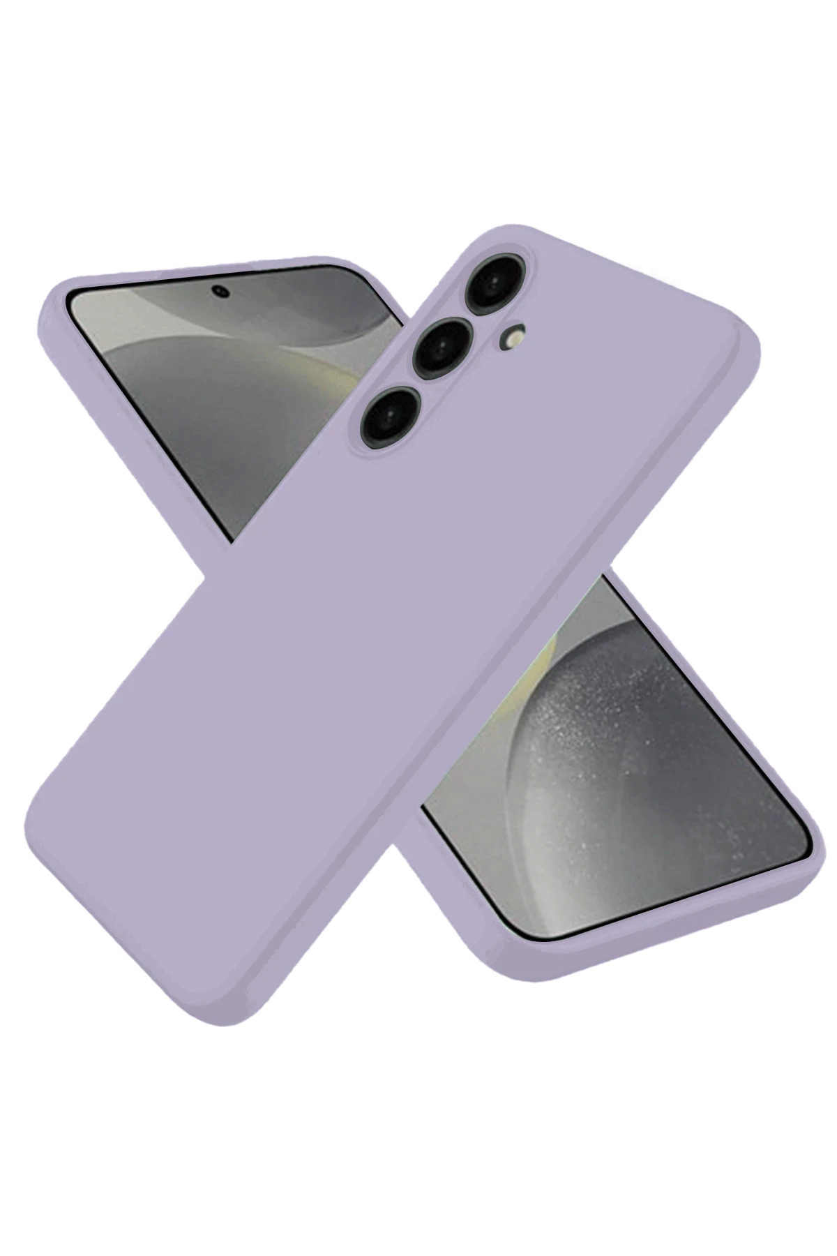NewFace MSA Samsung Galaxy S25 Kılıf Nano içi Kadife Silikon - Lila