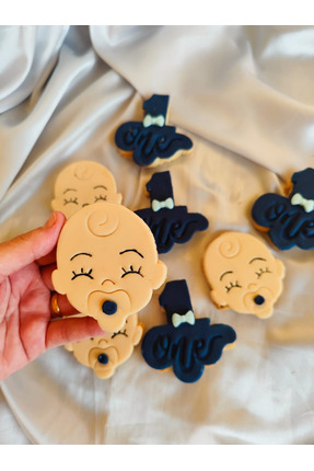 Maku home 1 Yaş Doğum Günü Kurabiyesi 20’li | Bebek Temalı Şeker Hamurlu Özel...