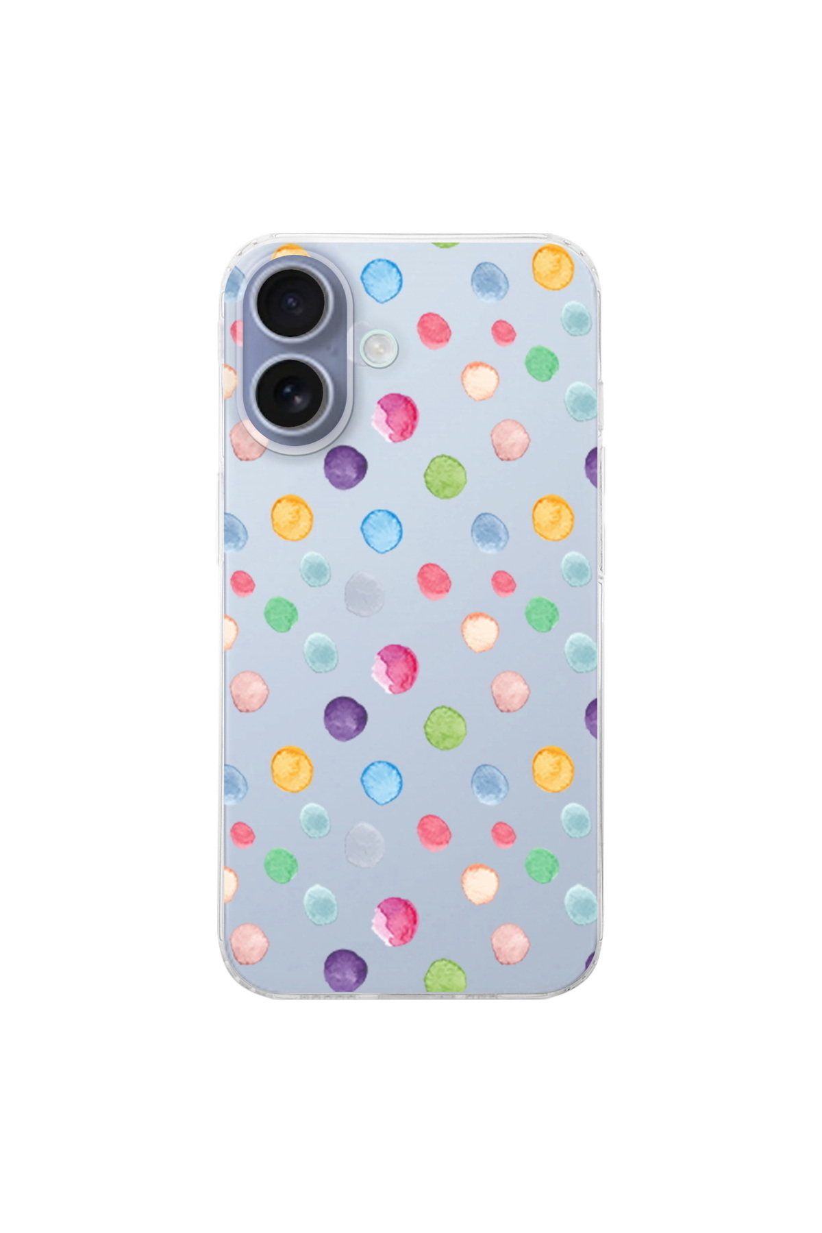 Apple iPhone 16 Plus İle Uyumlu Water Color 7 Baskılı Kamera Korumalı Şeffaf Kılıf
