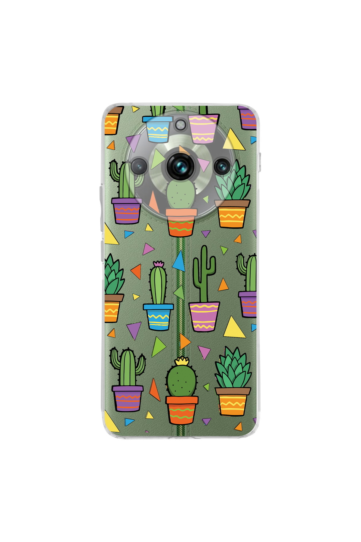 Realme 11 Pro Plusİle Uyumlu Water Color 4 Baskılı Kamera Korumalı Şeffaf Kılıf