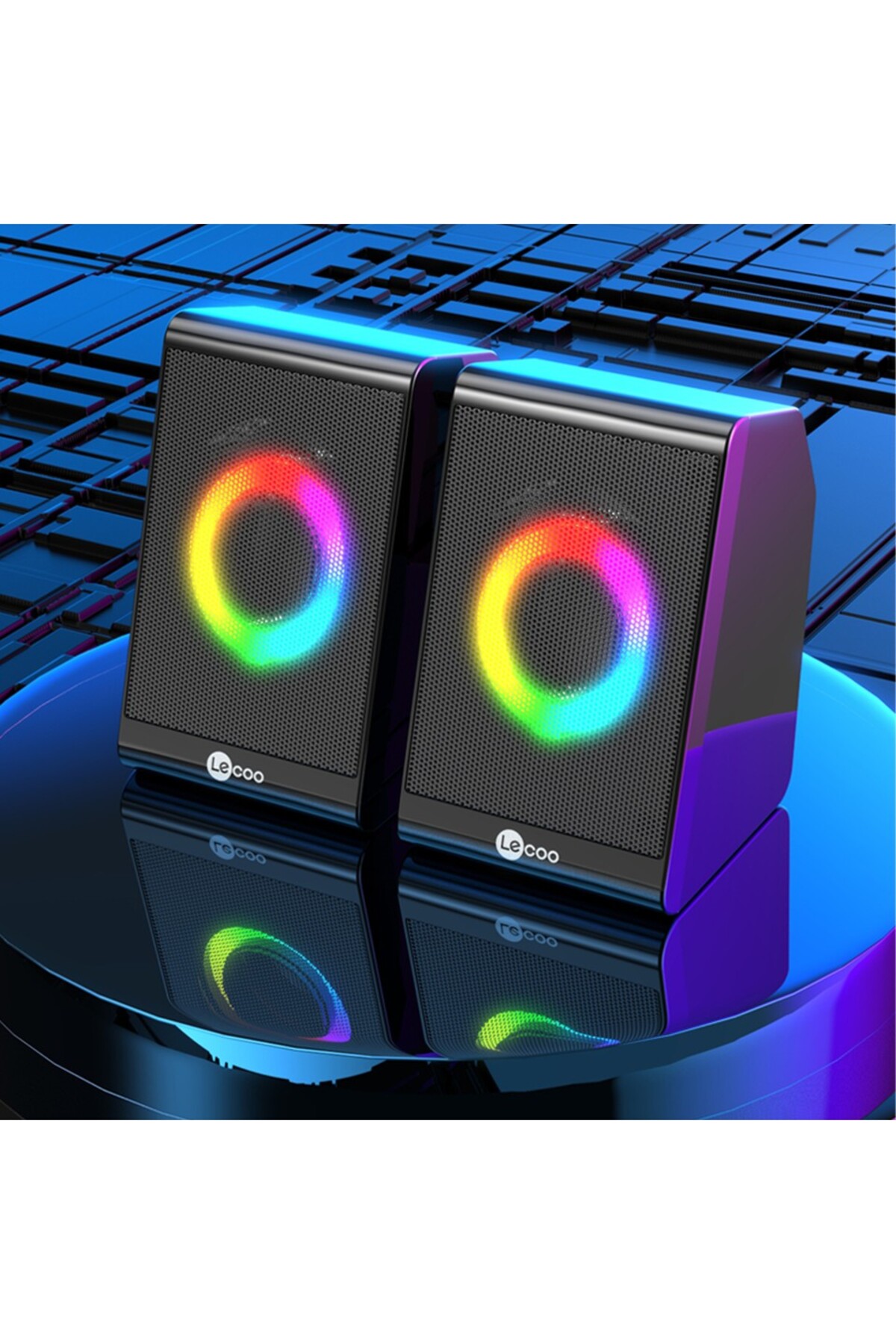 WIRED Y ページ harry Tak Çalıştır Kablolu 1+1 Stereo Surround Ses 6W RGB