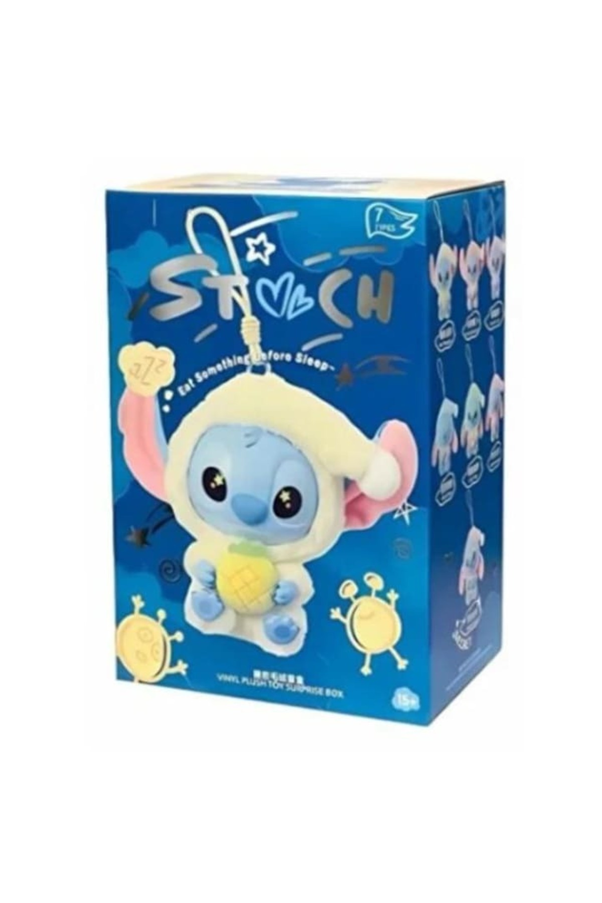 OEM Figurina Labubu Stitch Ediție Pastel, albastru, 20cm