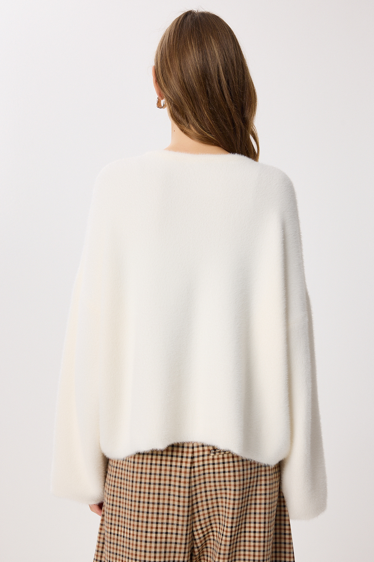 Lovelyİstanbul  Çok Yumuşak Dokulu Triko Kazak LMT0038 EKRU - Görsel 7