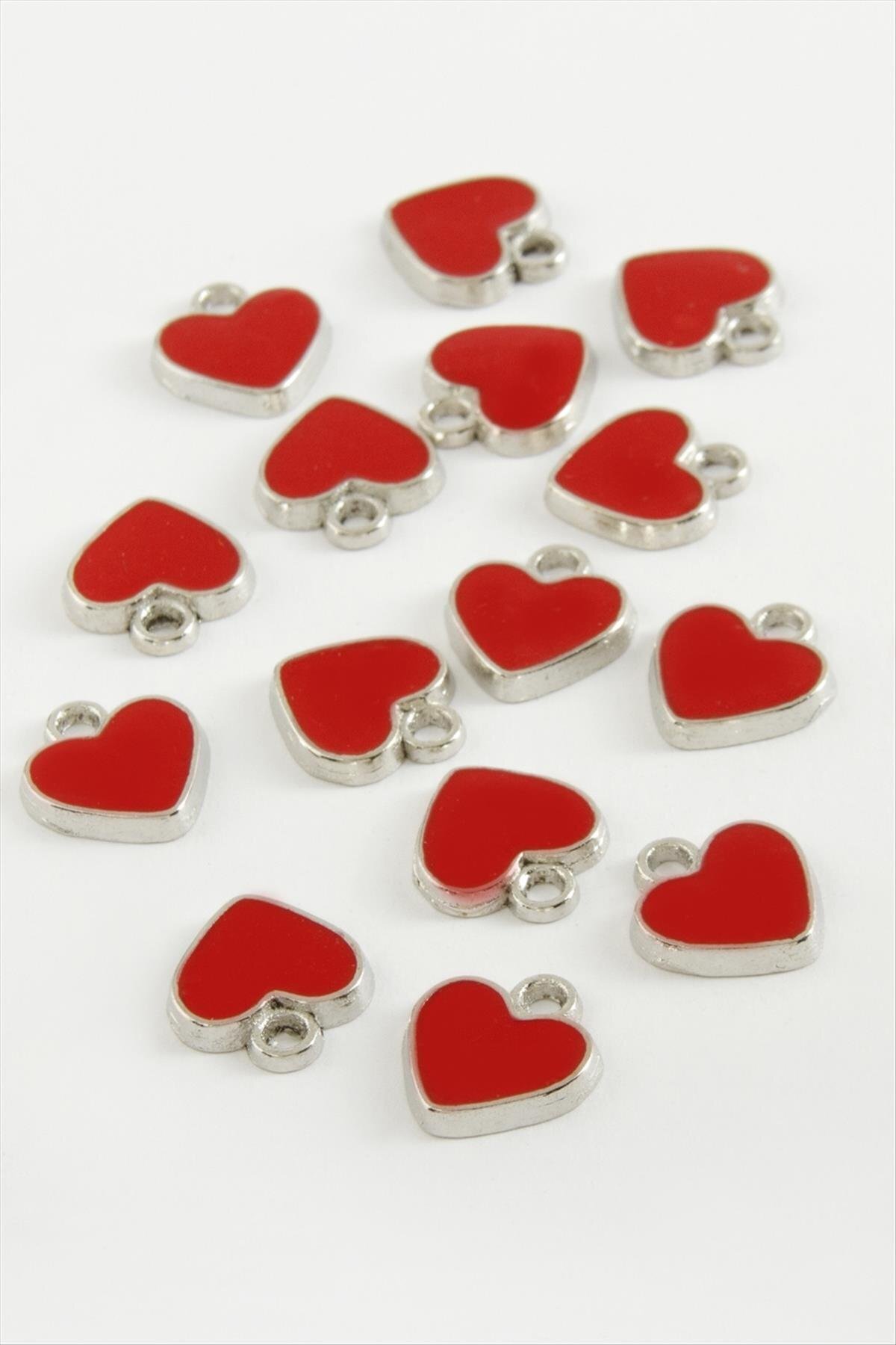 İNLAKECHANDMADE Kalp Mineli Bileklik ve Kolye Ucu Aparatı 1 Adet