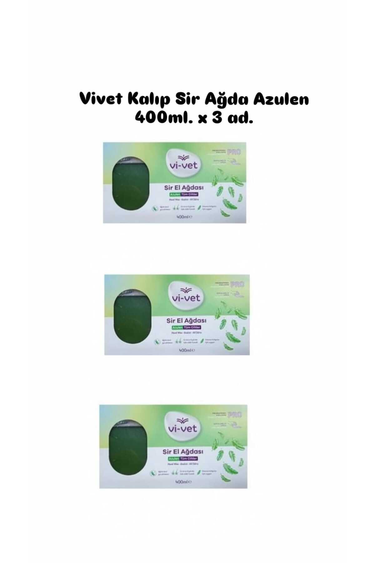 Kalıp Ağda Azulen 400 ml x 3 Adet - Doğal Reçine, Şekersiz — azulen3-400ml. — تصویر 4 از 4