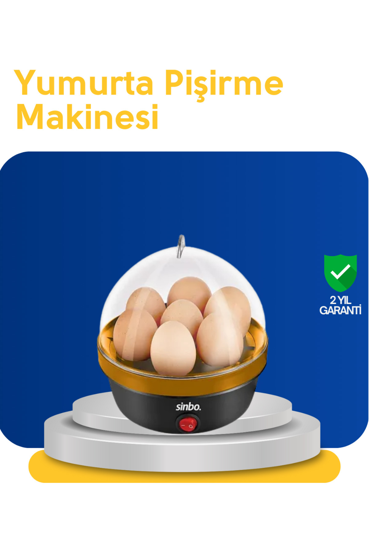 MAU CAT Kapanma Özellikli Yumurta Pişirme Makinesi 7 Kapasiteli