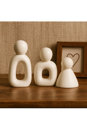 AKANART Studio dekoratif soyut aile biblo,beton obje