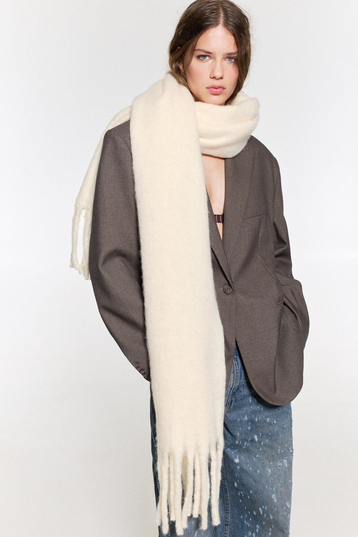 Pull & Bear  Moher efektli atkı - Görsel 3