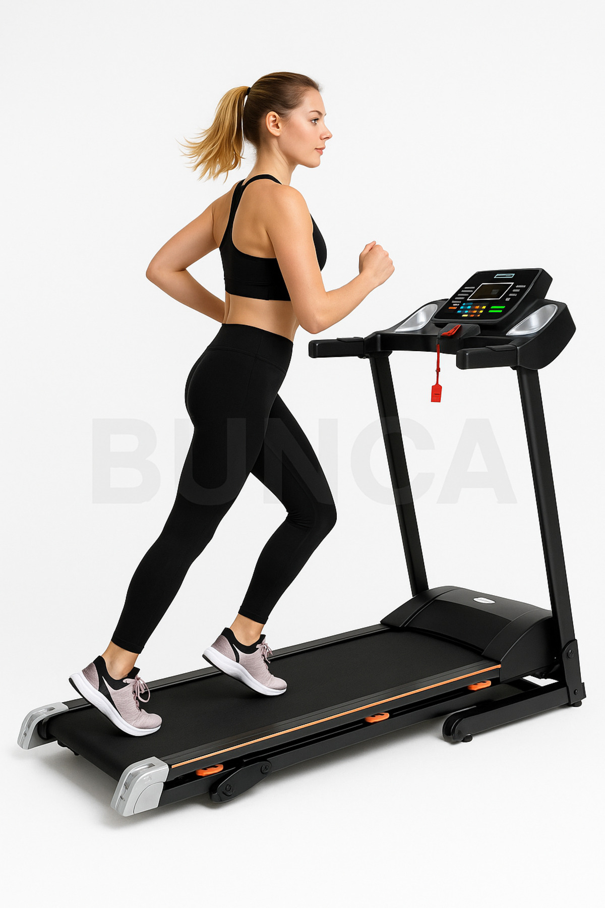 سير كهربائي ممتص للصدمات ومحرك 2 حصان، مساحة جري 42*120 سم,3 مستويات انحدار،يتحمل 120كجم, 5050A