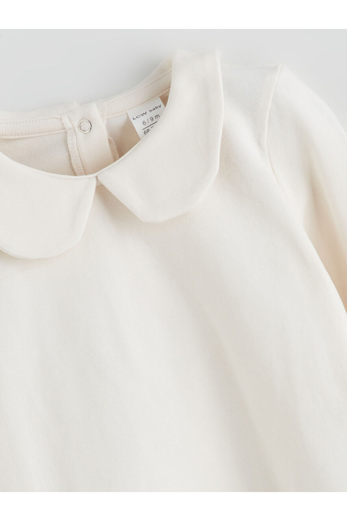 LC Waikiki Kahverengi Bebe Yaka Kız Bebek Bluz ve Elbise 2'li fotoğrafı 7 (önizleme)