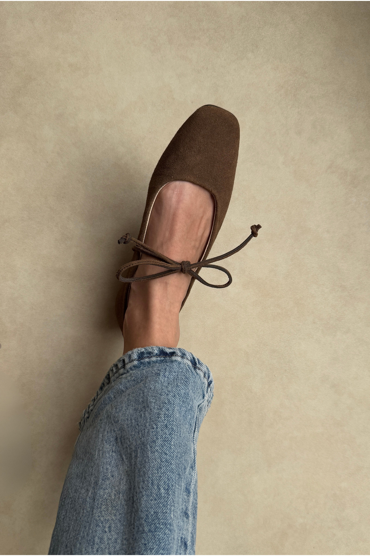 Mupa Shoes Kadın Babet ACI KAHVE SÜET görsel 3