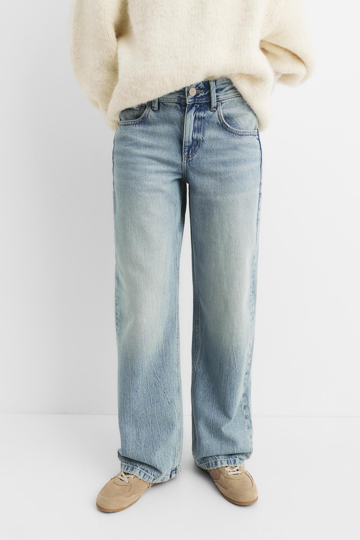 Pull & Bear  Düz kesim düşük bel jean - Görsel 4