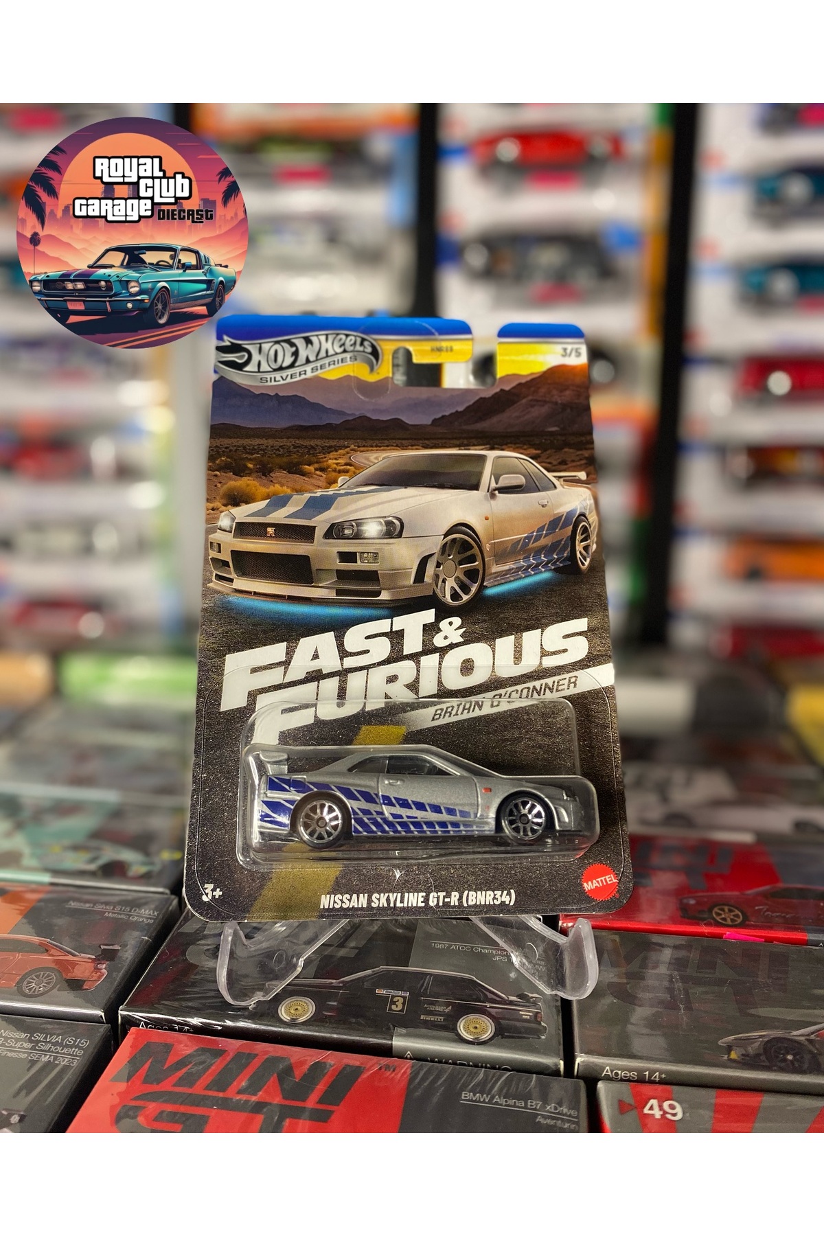 HOT WHEELS NISSAN SKYLINE GT-R (BNR34) - BRIAN O'CONNER - FAST AND