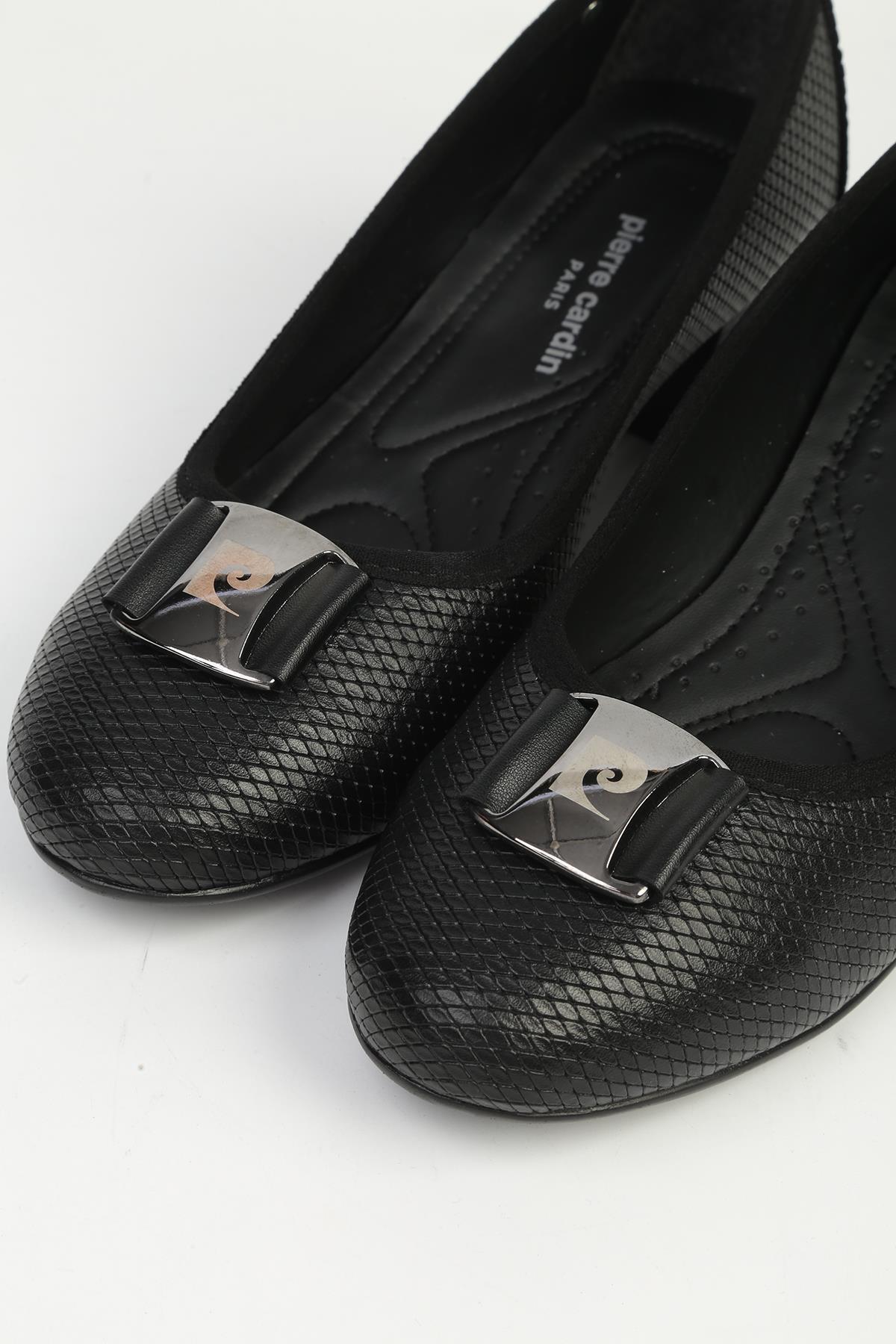 Pierre Cardin  Siyah Topuklu Ayakkabı PC-54940 - Görsel 4