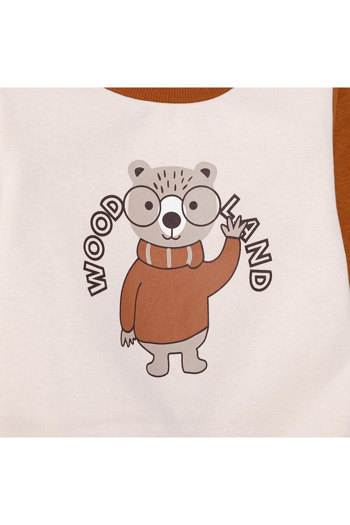 ebebek Hello Baby HelloBaby Erkek Bebek Woodland 1 Sweatshirt Şardonlu Bisiklet Yaka Uzun Kol fotoğrafı 3 (önizleme)