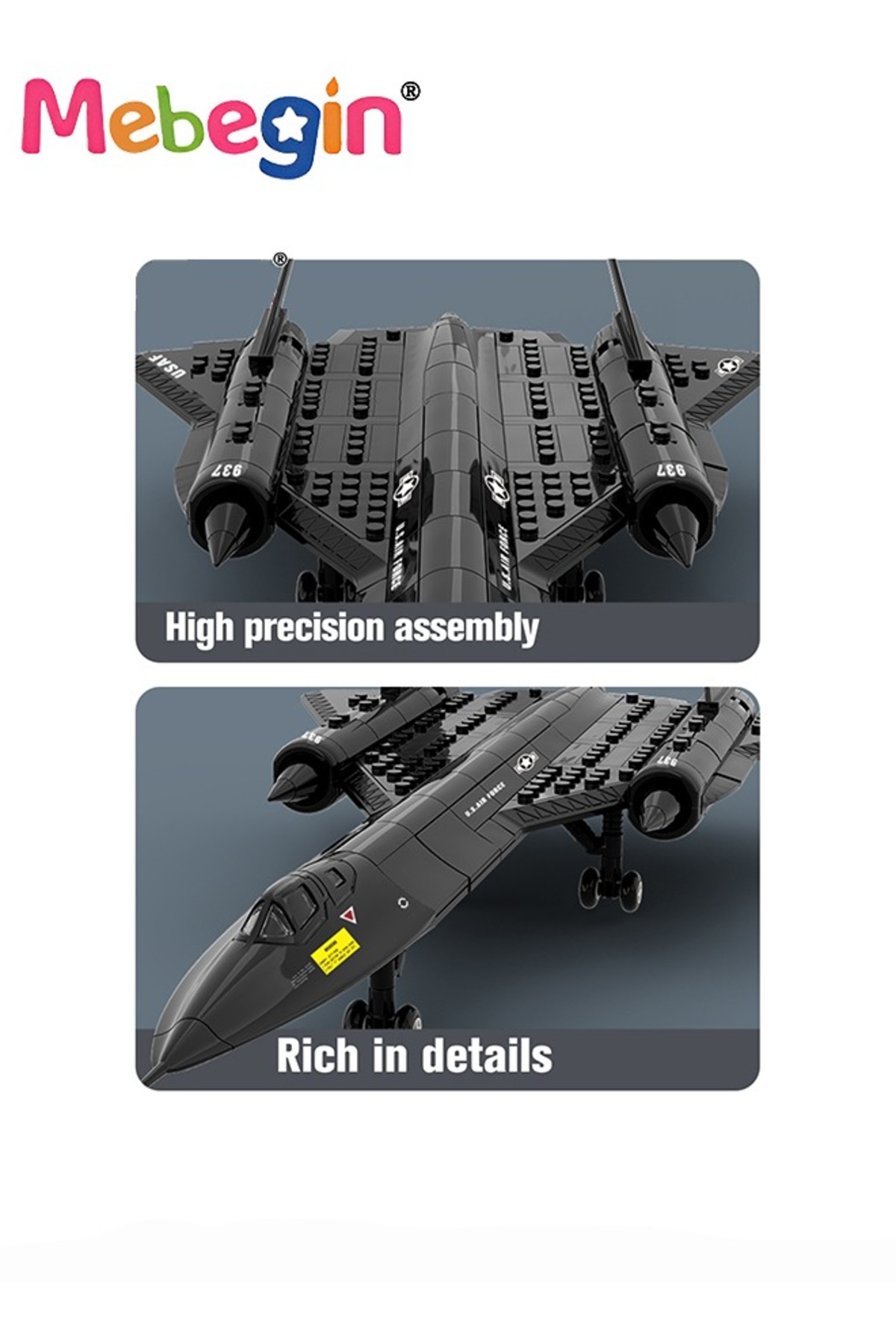 ست بلوک‌های مدل‌سازی هواپیما، ست آجرهای ساخت هواپیما، اسباب‌بازی بلوک‌های خلاقانه ساخت، پلاستیک باحال