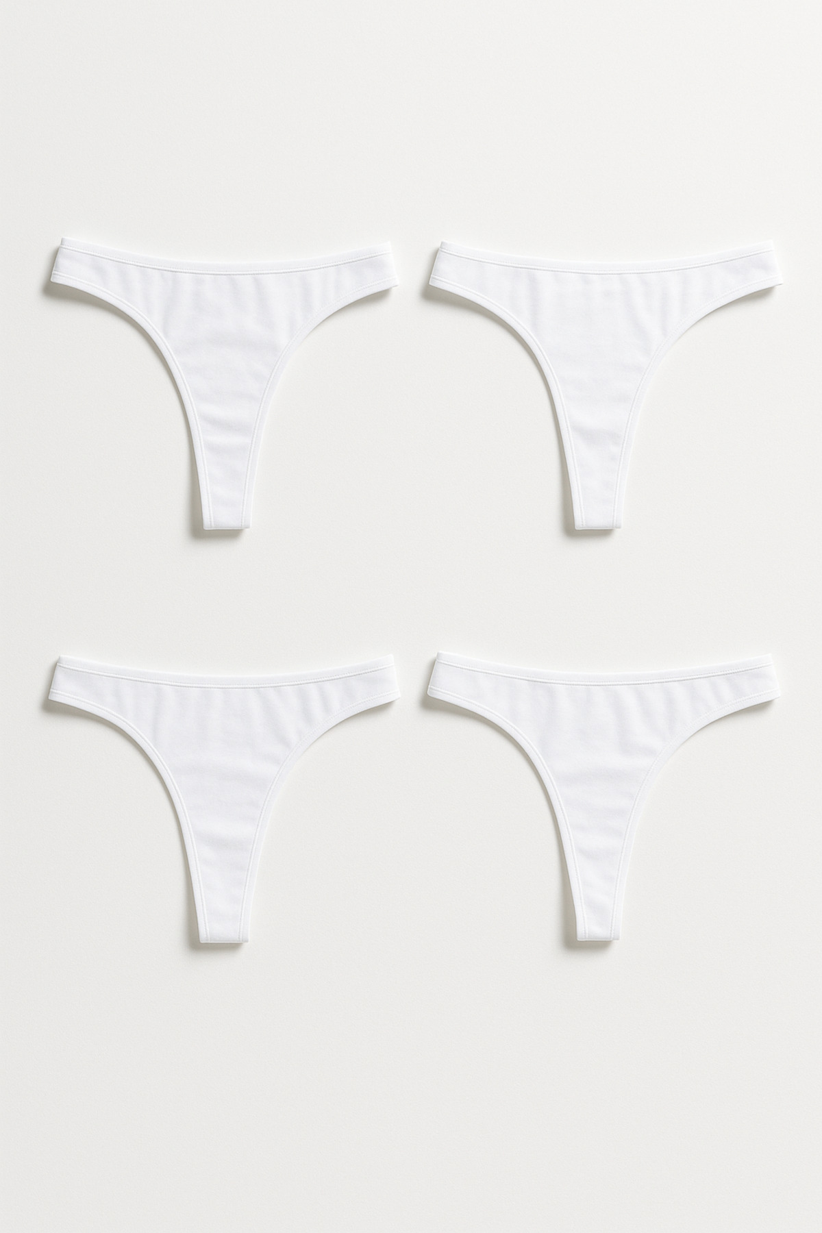 Women's Thong Panties 4-Pack – Casual Casual Cotton