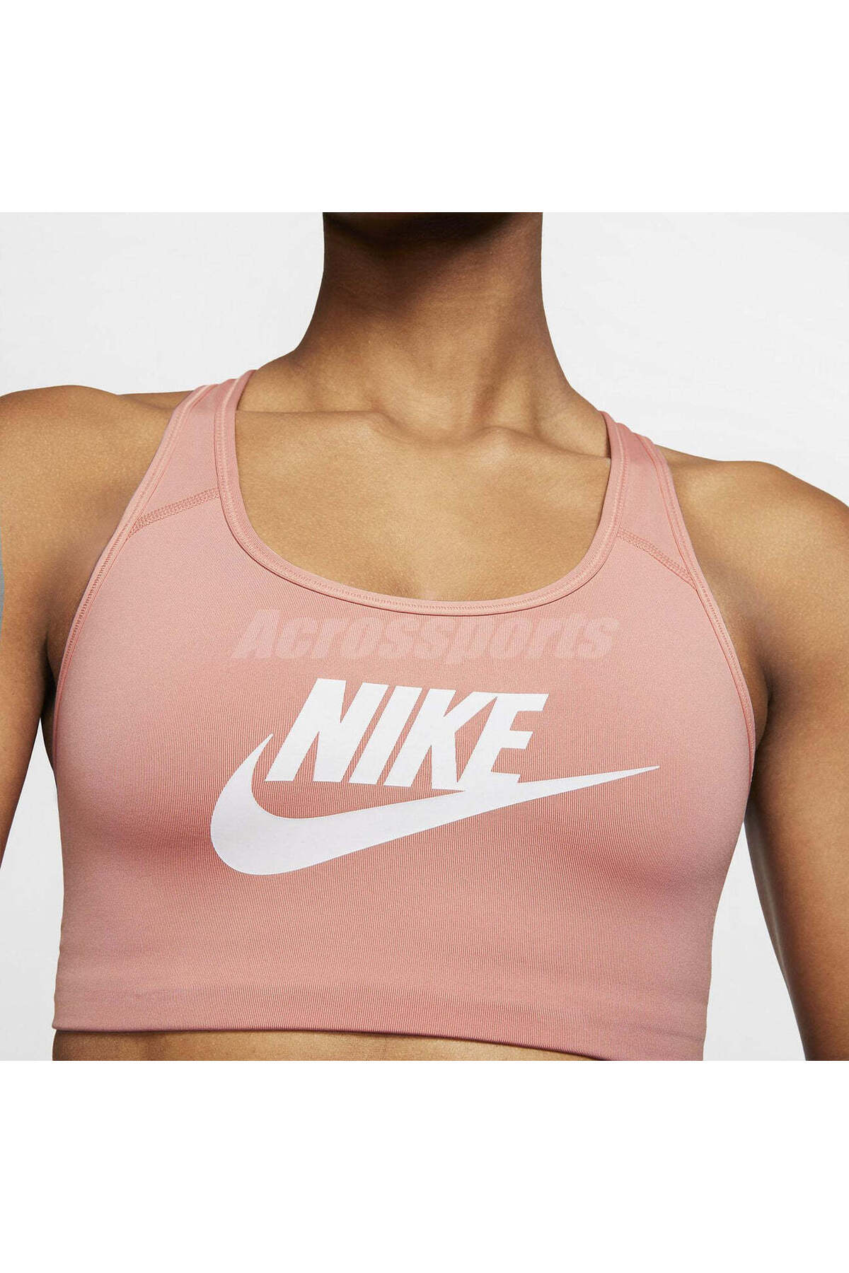 Nike Kadın Sporcu Sütyeni Classic Swoosh Orta Destekli Gym Pink