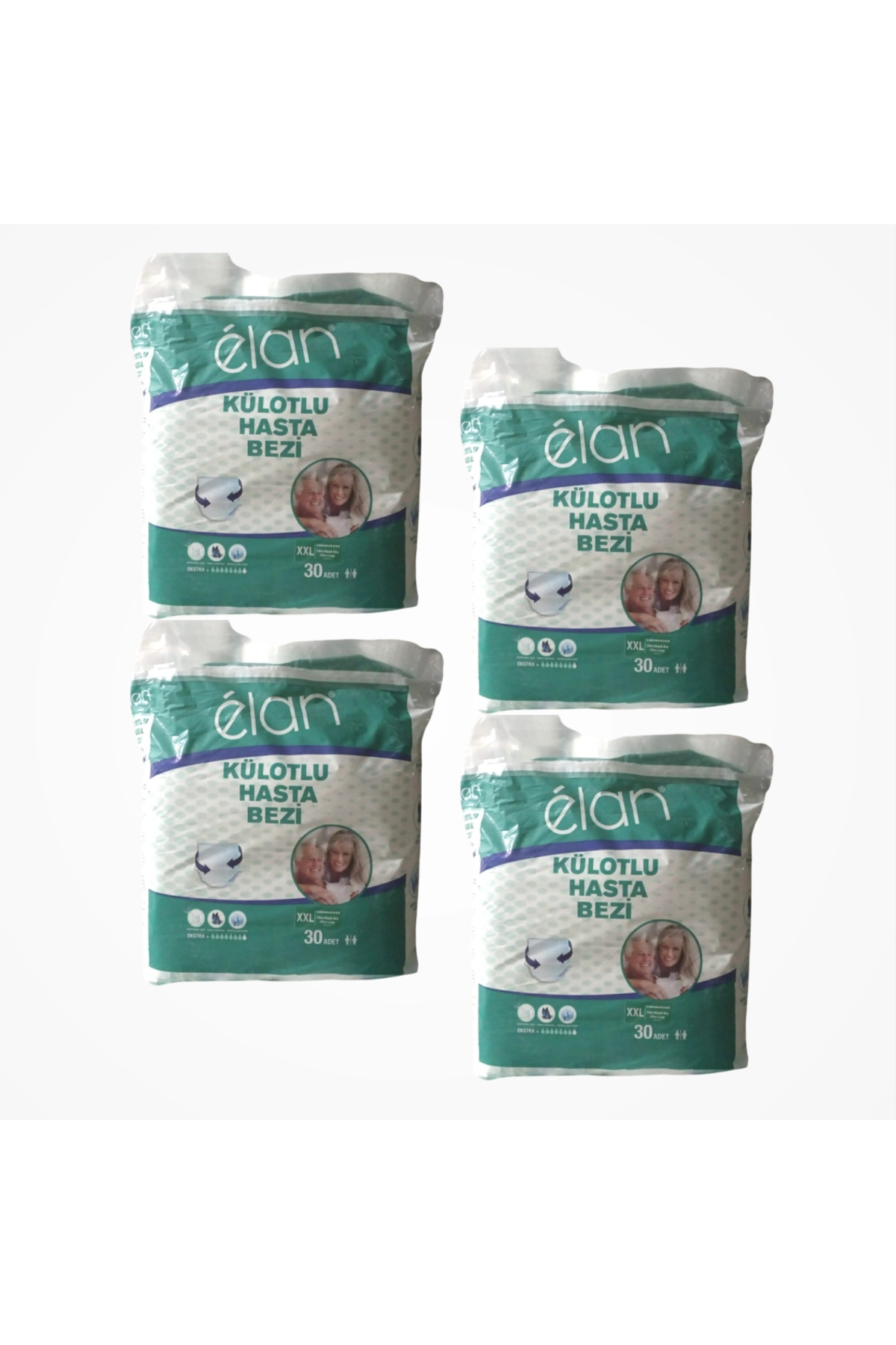 ELAN Emici Külot Ultra Extra Large (XXL) Hasta Bezi | 4 x 30'lu Paket (120 Adet)