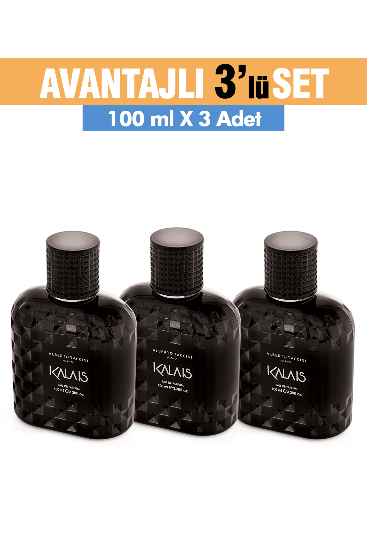 Alberto Taccini 3'Lü Set KALAIS Erkek Parfümü - 100 ml — 88867