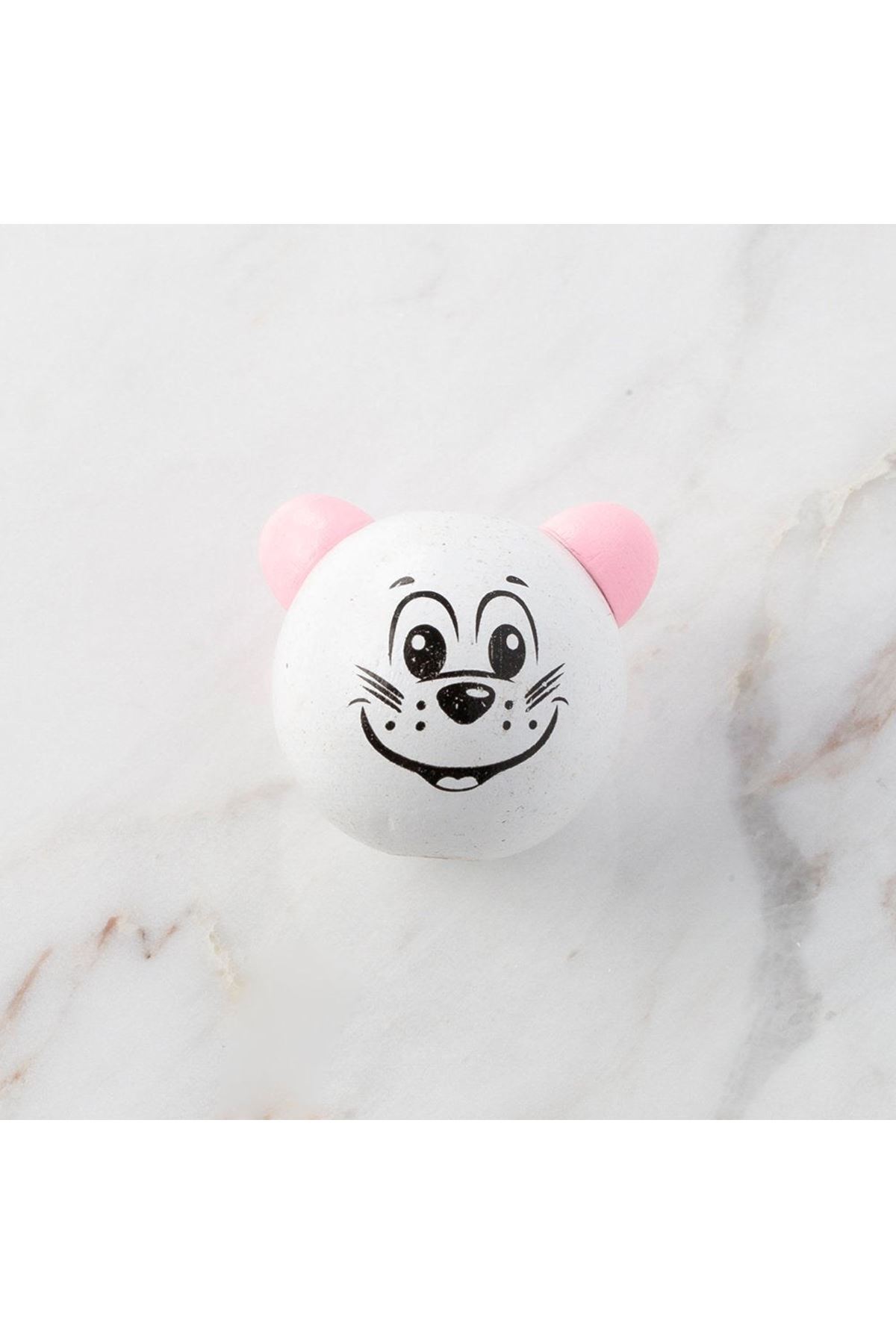 Genel Markalar Loren 1 Adet Kedi Figürlü Ahşap Boncuk