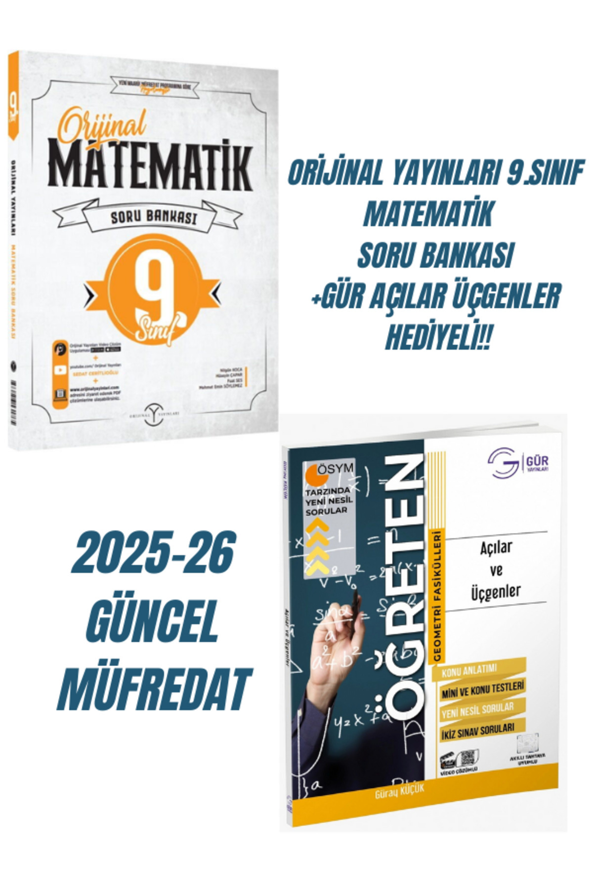 Orijinal Yayınları ORİJİNAL 9 MATEMATİK SORU BANKASI 2025-26