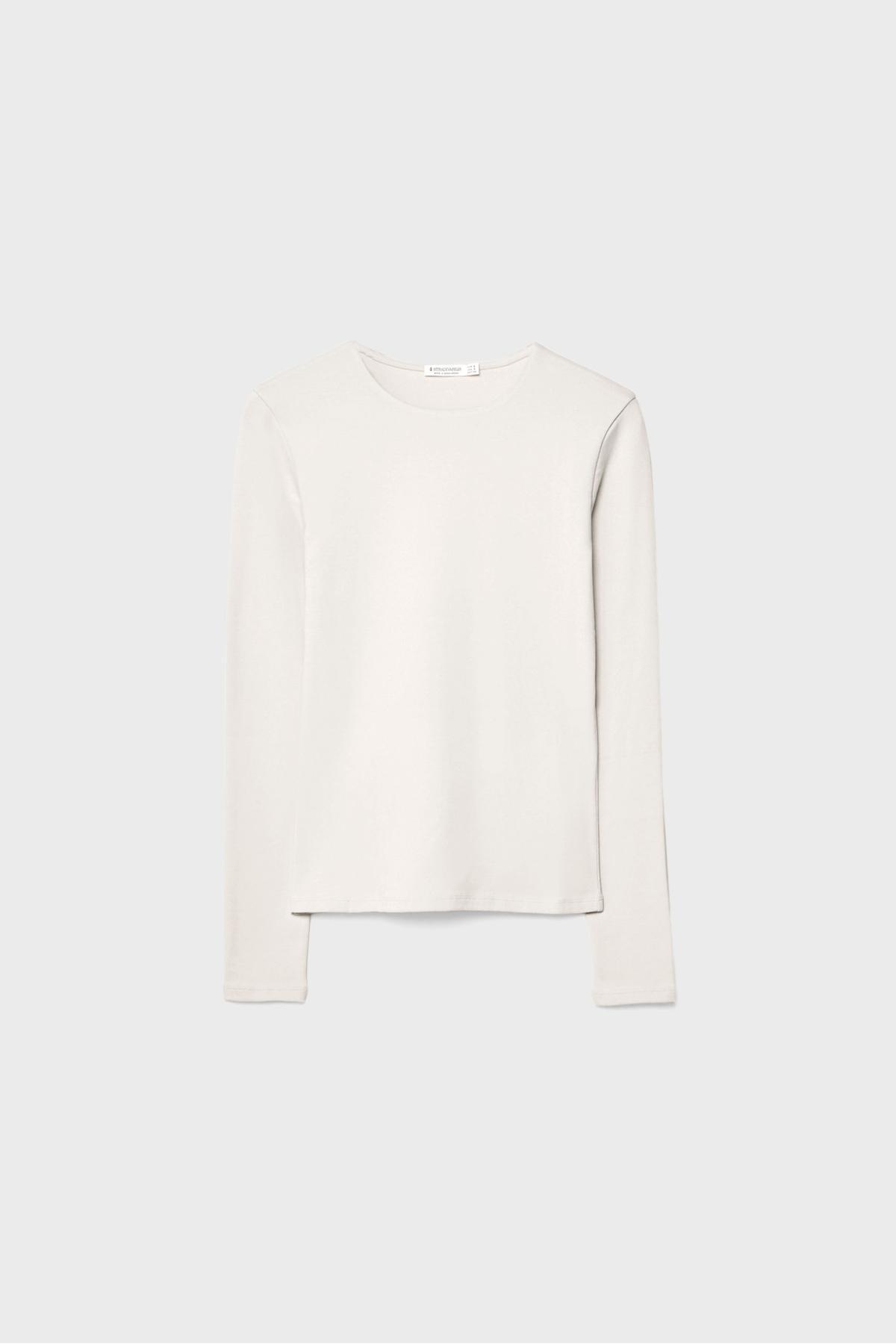 Stradivarius  Basic uzun kollu tişört - Görsel 5