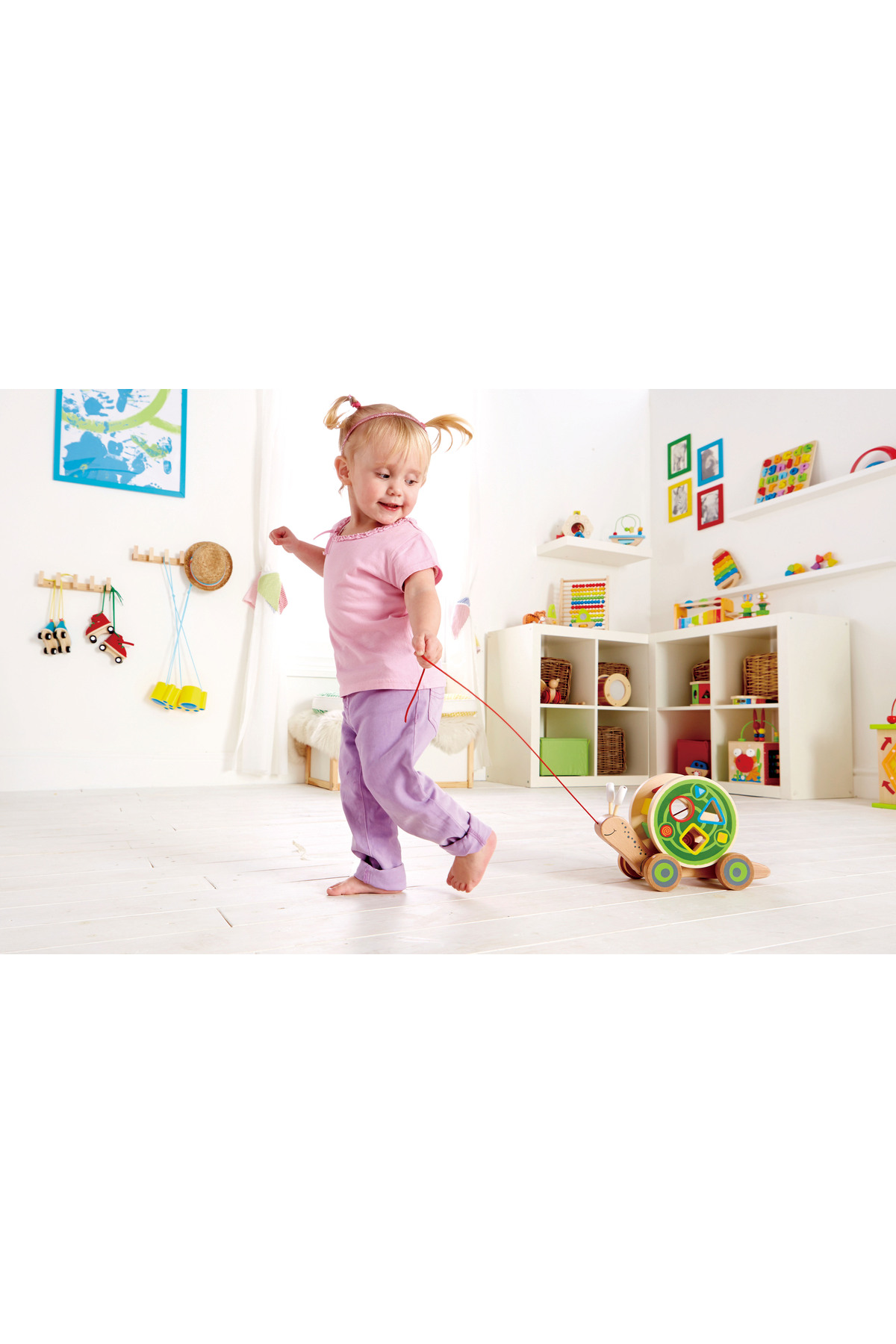 بازیچه چوبی حلزون دنباله‌کش