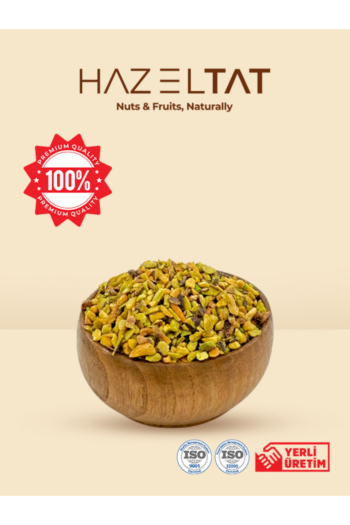 BahÇe Antep Fıstığı Pirinç Kıyım 1.Kalite (Boz) 1000gr