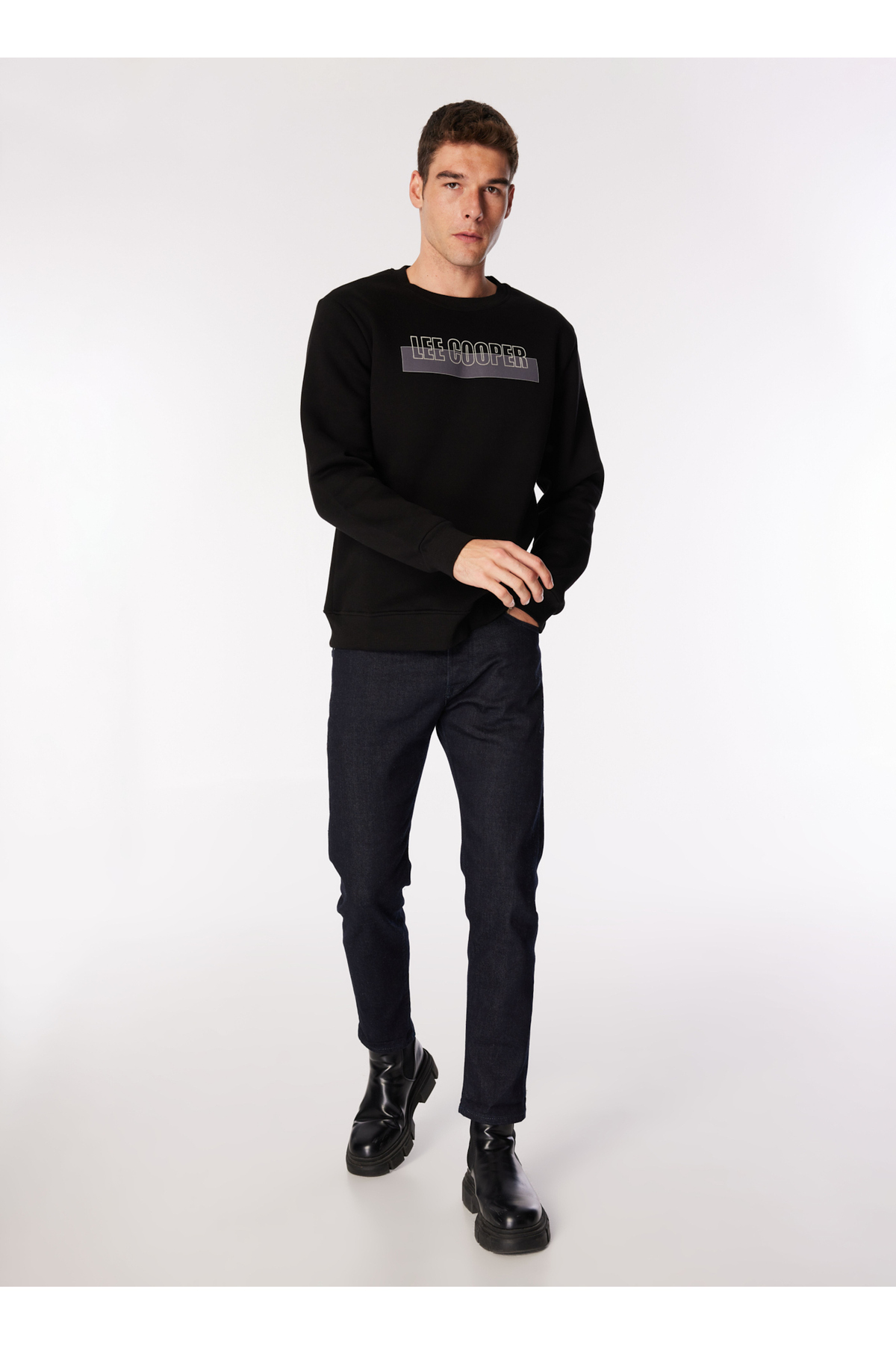 سویشرت مردانه راسته آستین بلند | لی کوپر Lee Cooper 251 LCM 241026 - تصویر 2