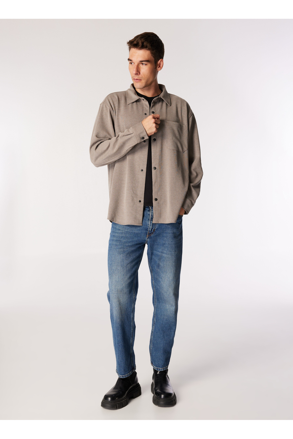 پیراهن مردانه راسته آستین بلند | لی کوپر Lee Cooper 251 LCM 241018 - تصویر 2