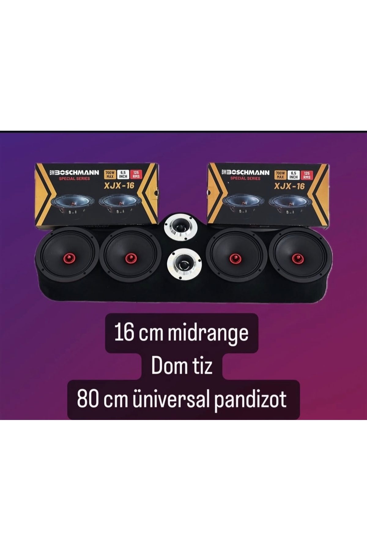 Boschman 16 cm midrange set 700 wat 125 rms ürün kalitesi yüksek pandizot dahil kampanyalı set