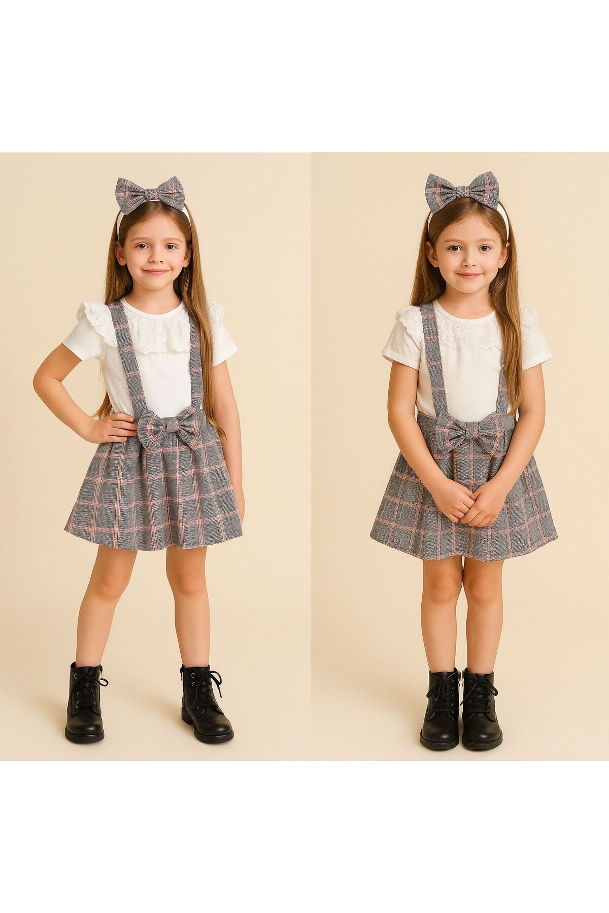 KOKOŞ BEBEK Kız Çocuk Dokuma Slopet 3’lü Takım - 2/10 Yaş fotoğrafı 2 (önizleme)