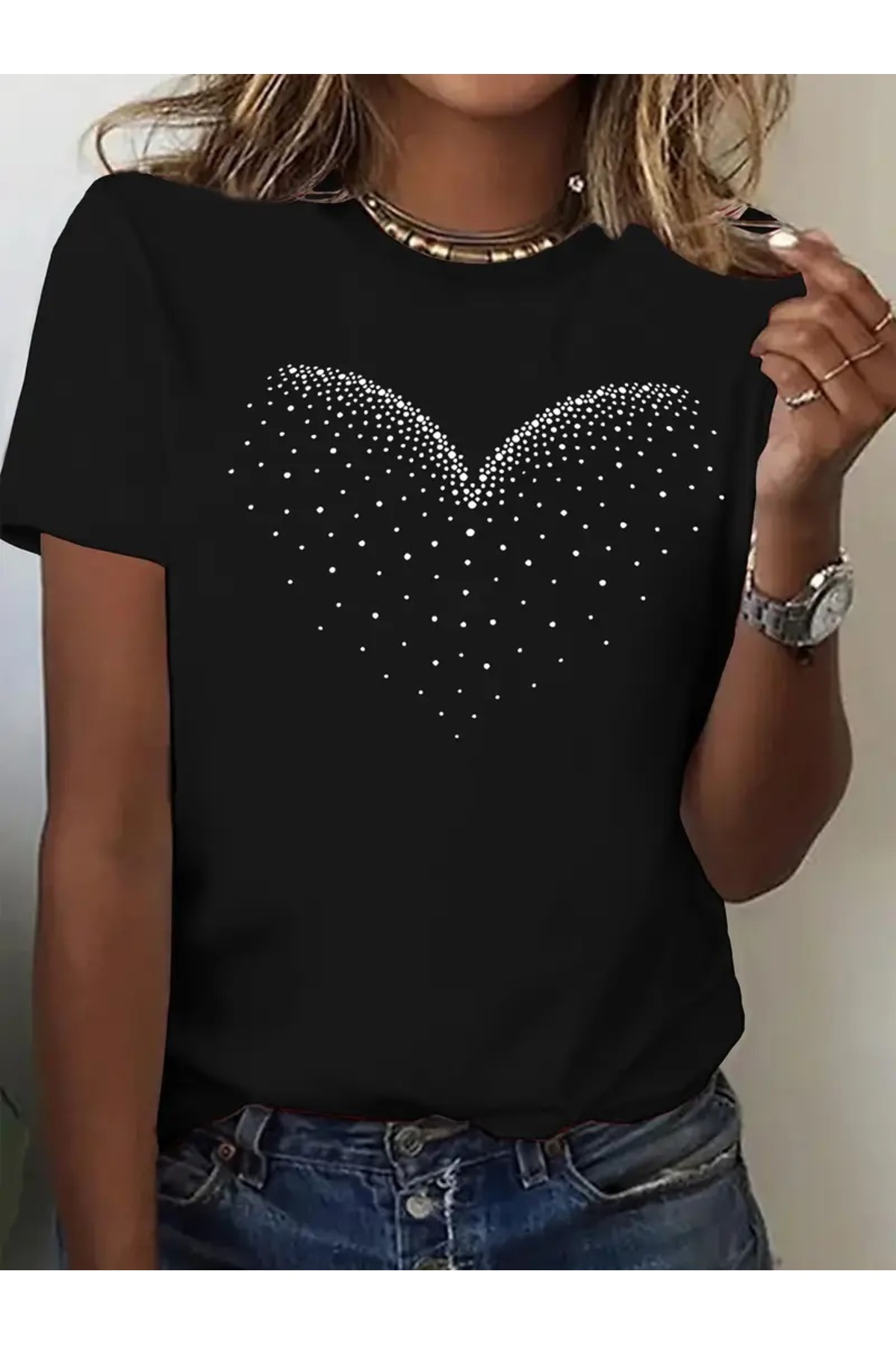 qubo sportswear & company qubo Unisex Oversize Pamučna Majica sa Štampom, Okr...