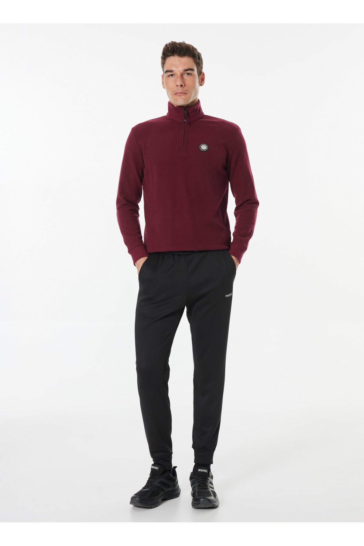 دیسکاوری اکسپدیشن شلوار ورزشی مردانه مشکی مدل Jogger مدل D4WM-EA3074