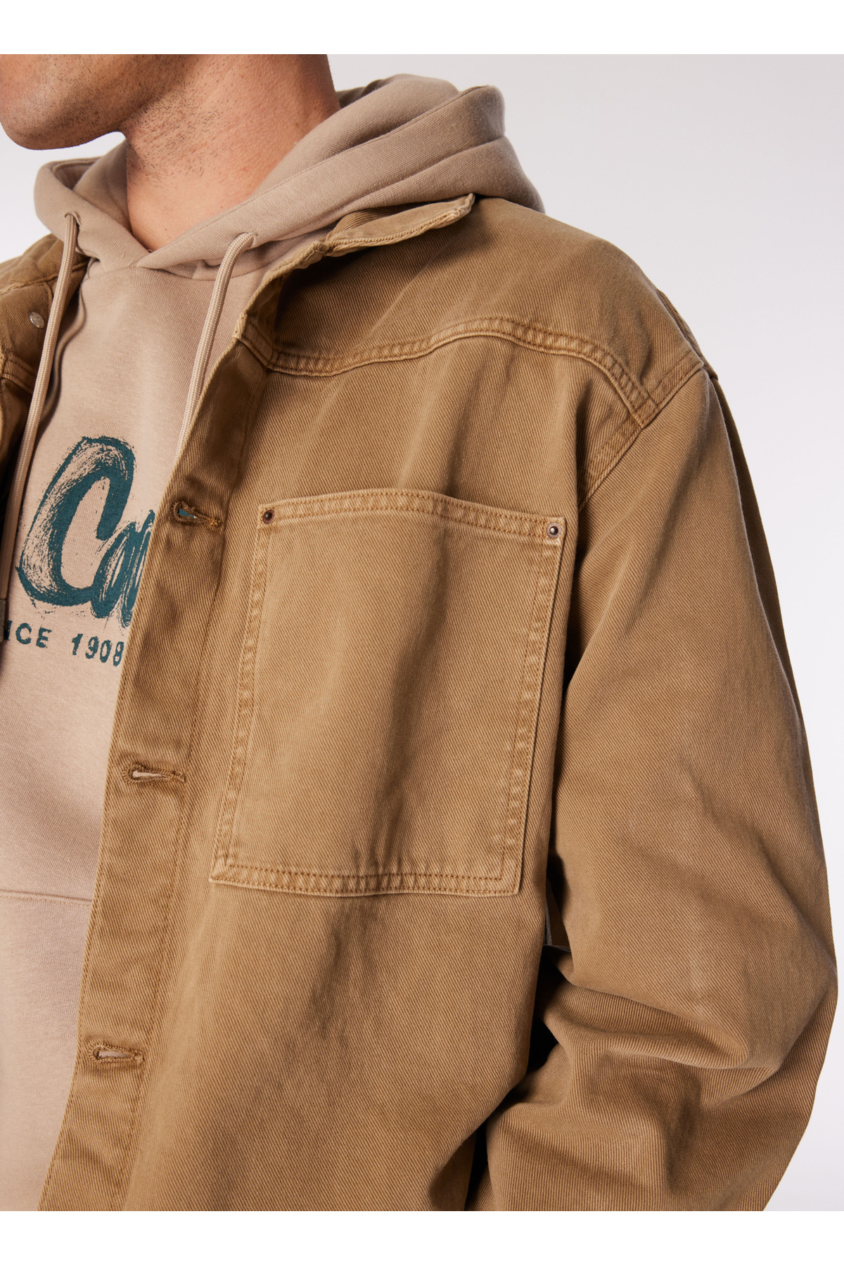 کاپشن مردانه راسته آستین بلند | لی کوپر Lee Cooper 5003185703 - تصویر 4