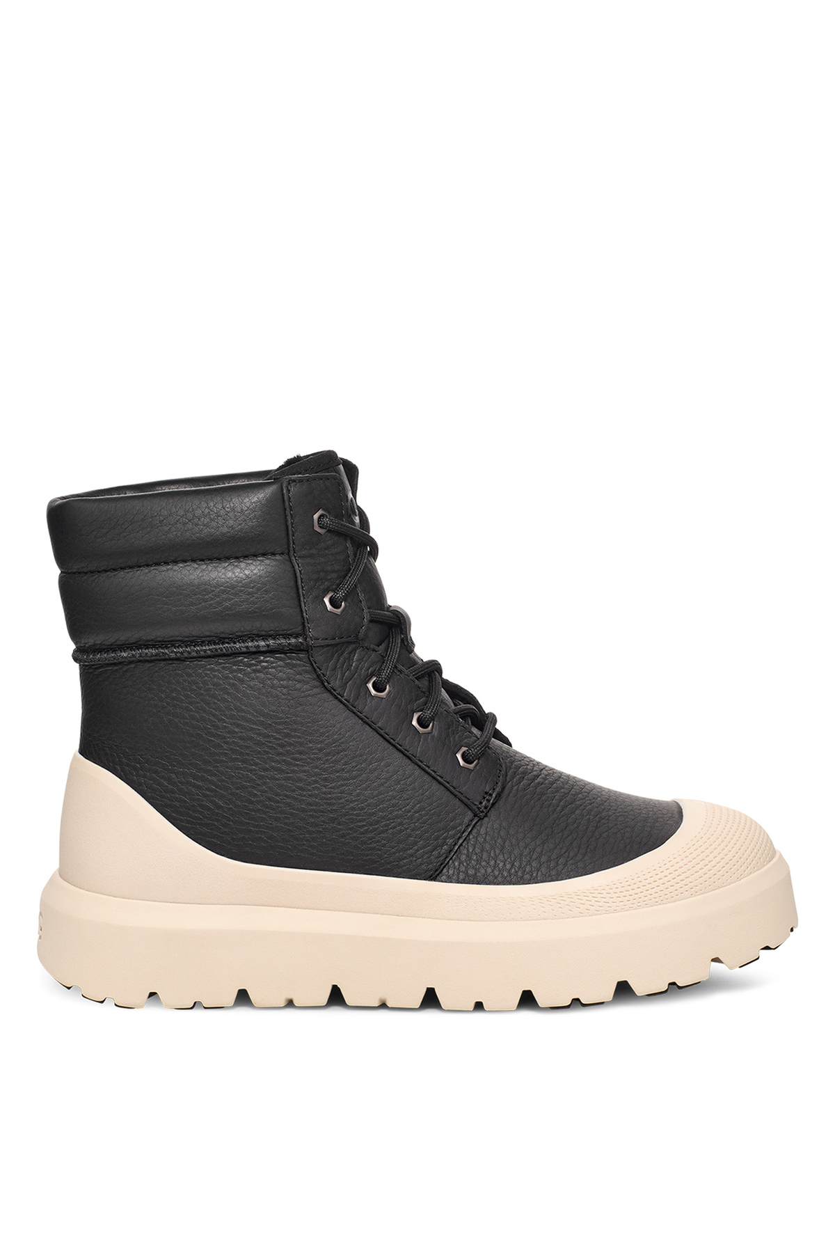 آگ چکمه‌های چرمی مردانه مشکی-اکرو، نومل هیبرید مخصوص هوای گرم