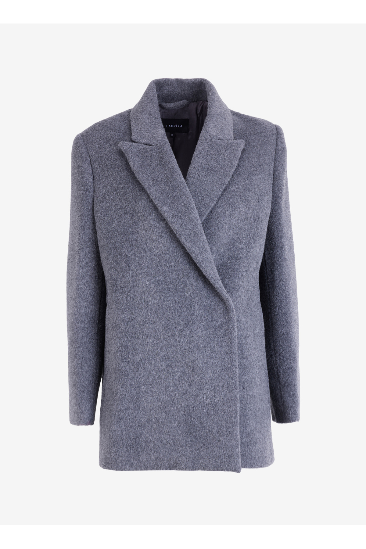 FABRIKA COMFORT  Antrasit Kadın Kruvaze Kalıp Kaban FC4WL-KBN0730 - Görsel 7