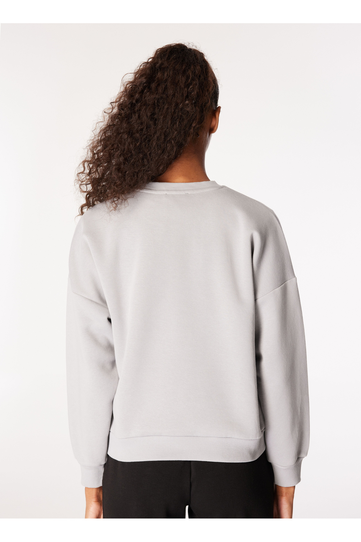 Lee Cooper  O Yaka Baskılı Gri Kadın Sweatshırt 251 LCF 241005 TILA GRİ - Görsel 7