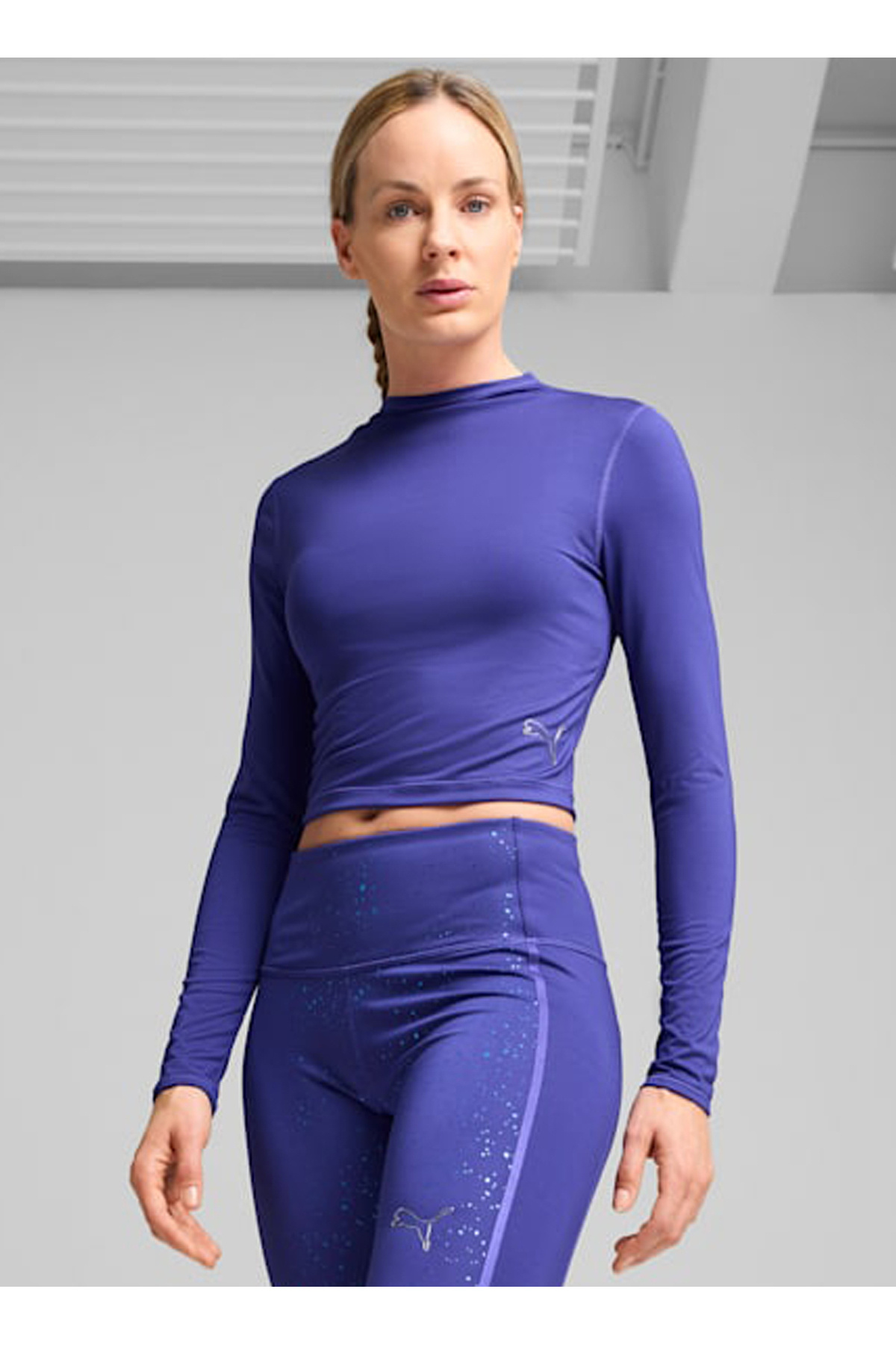 Puma Mor Kadın Bisiklet Yaka Normal Kalıp T-Shirt 52580127