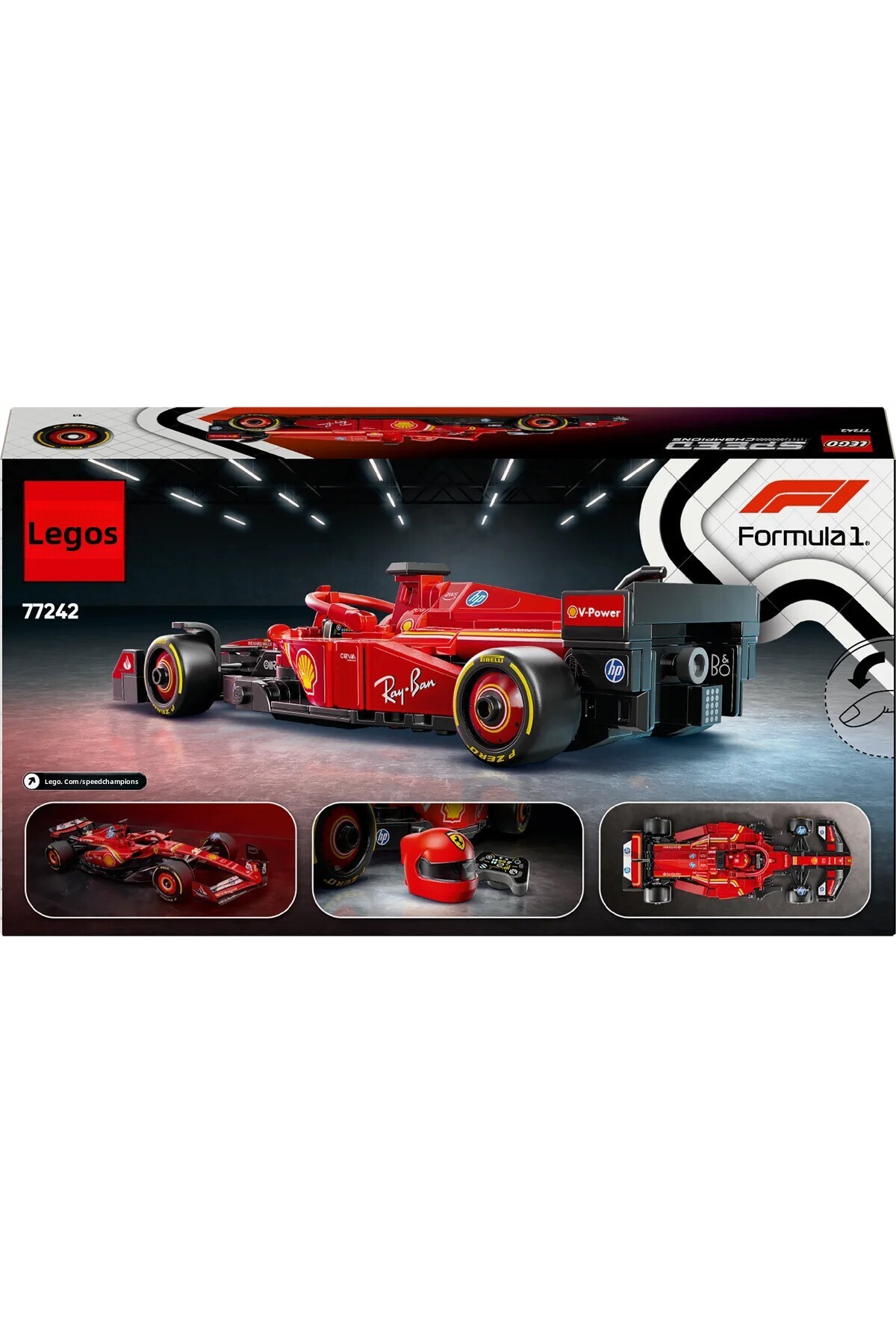 LEGO ΠΡΩΤΑΘΛΗΤΕΣ ΤΑΧΥΤΗΤΑΣ F1 FERRARI ΑΓΩΝΙΣΤΙΚΟ ΑΥΤΟΚΙΝΗΤΟ SF-24 77242