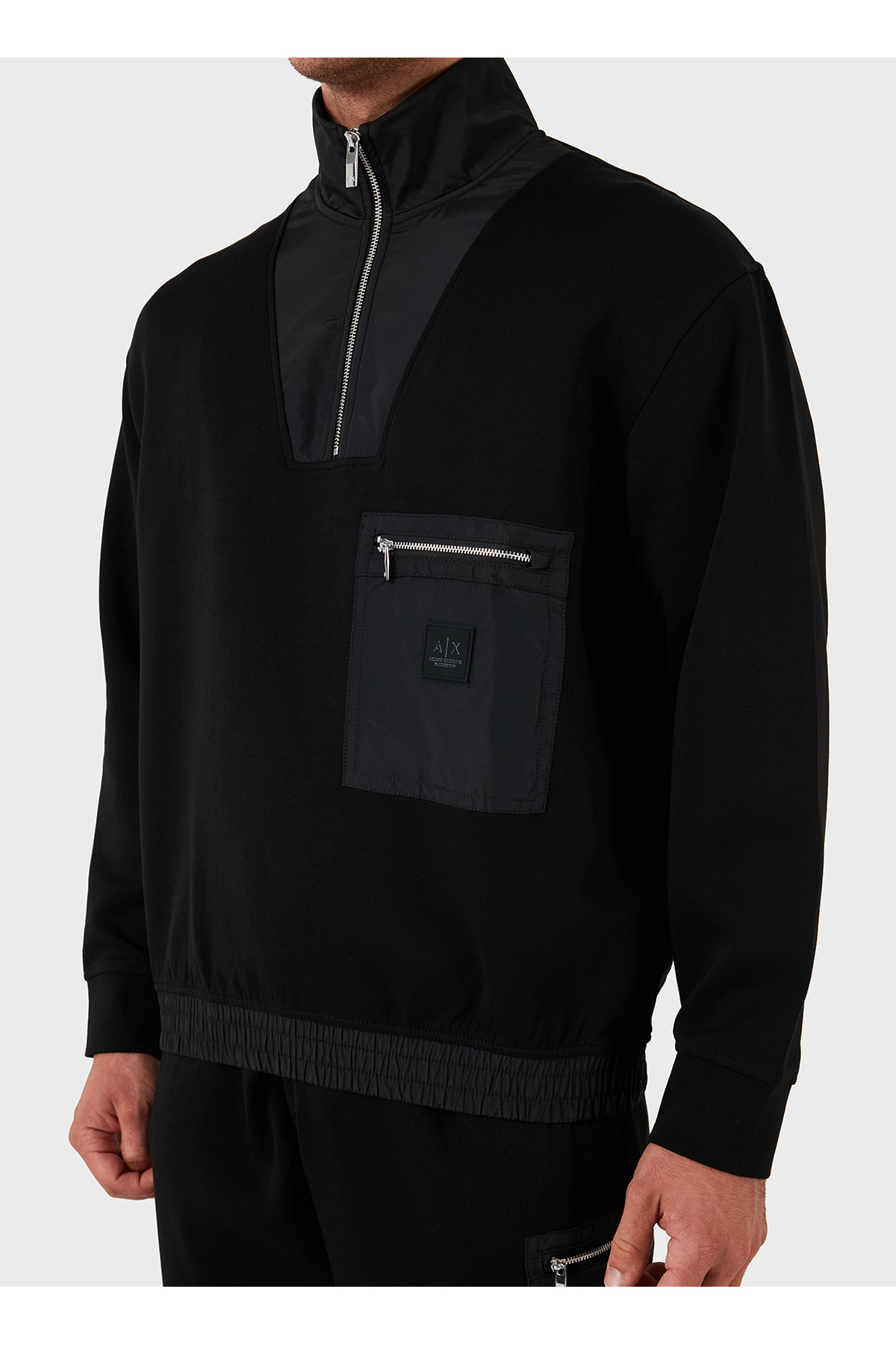 آرمانی اکسچنج تی شرت مردانه طرح Ecru یقه گرد 6DZTHF ZJH4Z 1116