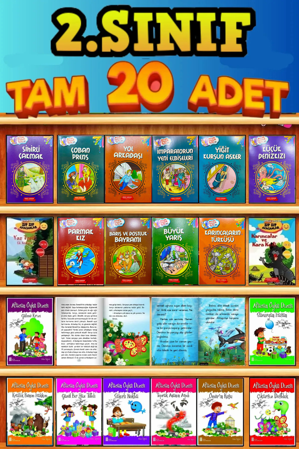 GÖNÜL YAYINCILIK 2.SINIF MACERA,HEYECAN,EĞLENCE DOLU TAM 20 KİTAPLIK HİKAYE SETİ fotoğrafı 6 (önizleme)