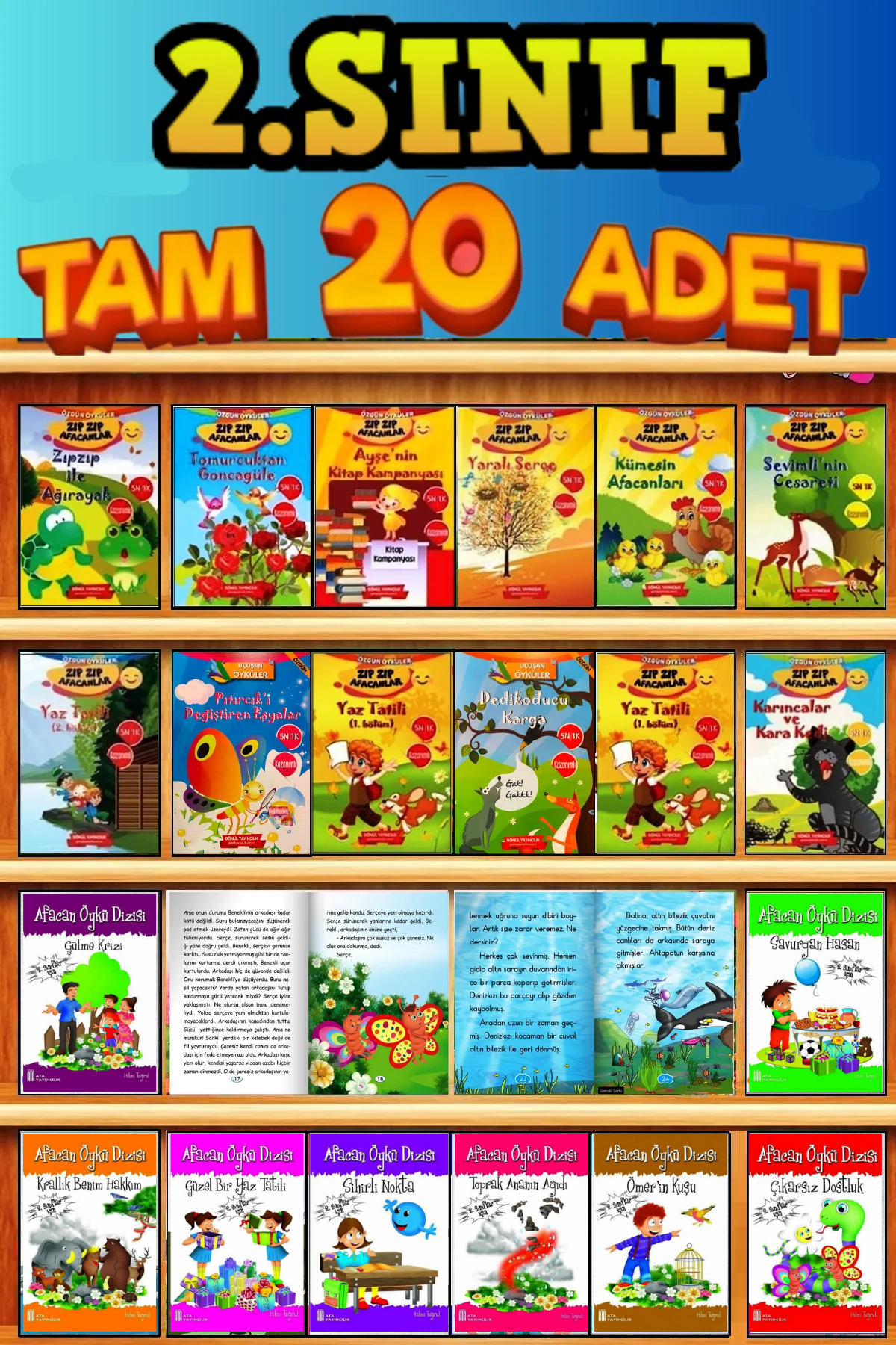GÖNÜL YAYINCILIK 2.SINIF MACERA,HEYECAN,EĞLENCE DOLU TAM 20 KİTAPLIK HİKAYE SETİ fotoğrafı 5 (önizleme)