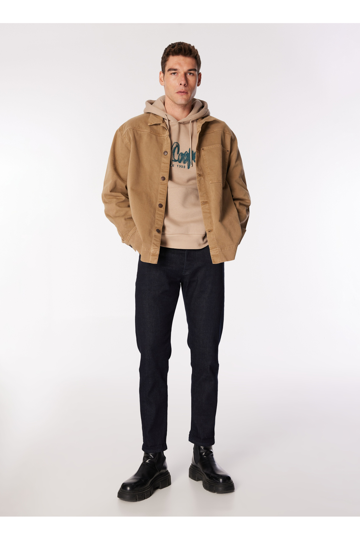 کاپشن مردانه راسته آستین بلند | لی کوپر Lee Cooper 5003185703 - تصویر 2