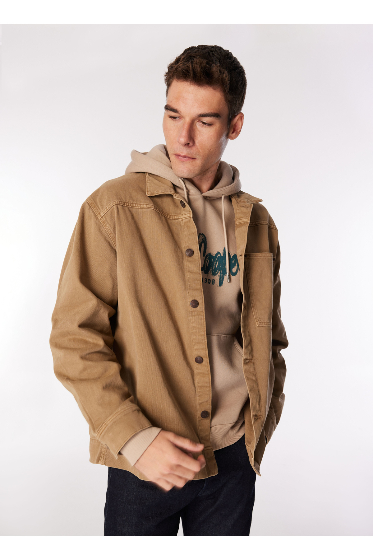 کاپشن مردانه راسته آستین بلند | لی کوپر Lee Cooper 5003185703 - تصویر 3