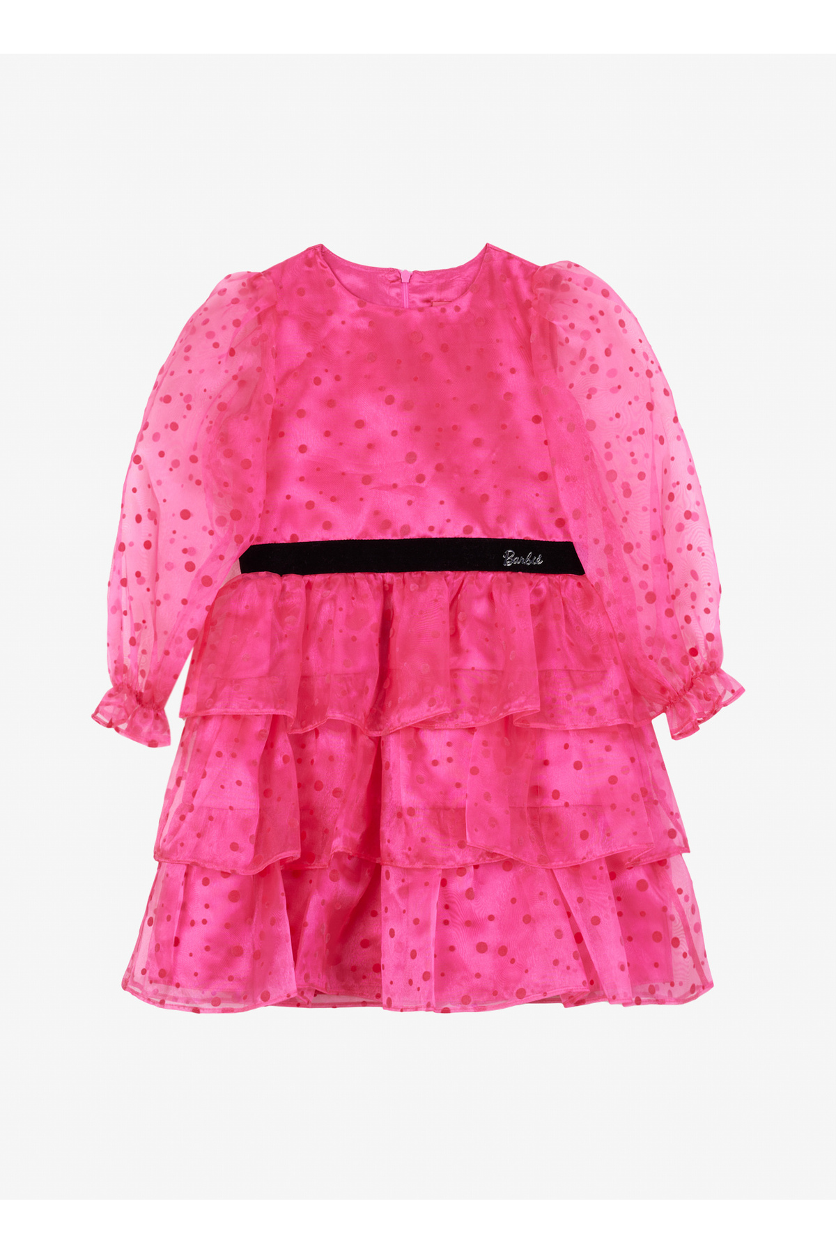 Barbie Pembe Kız Çocuk Jakarlı Abiye Elbise BRB4WG-ELB6095
