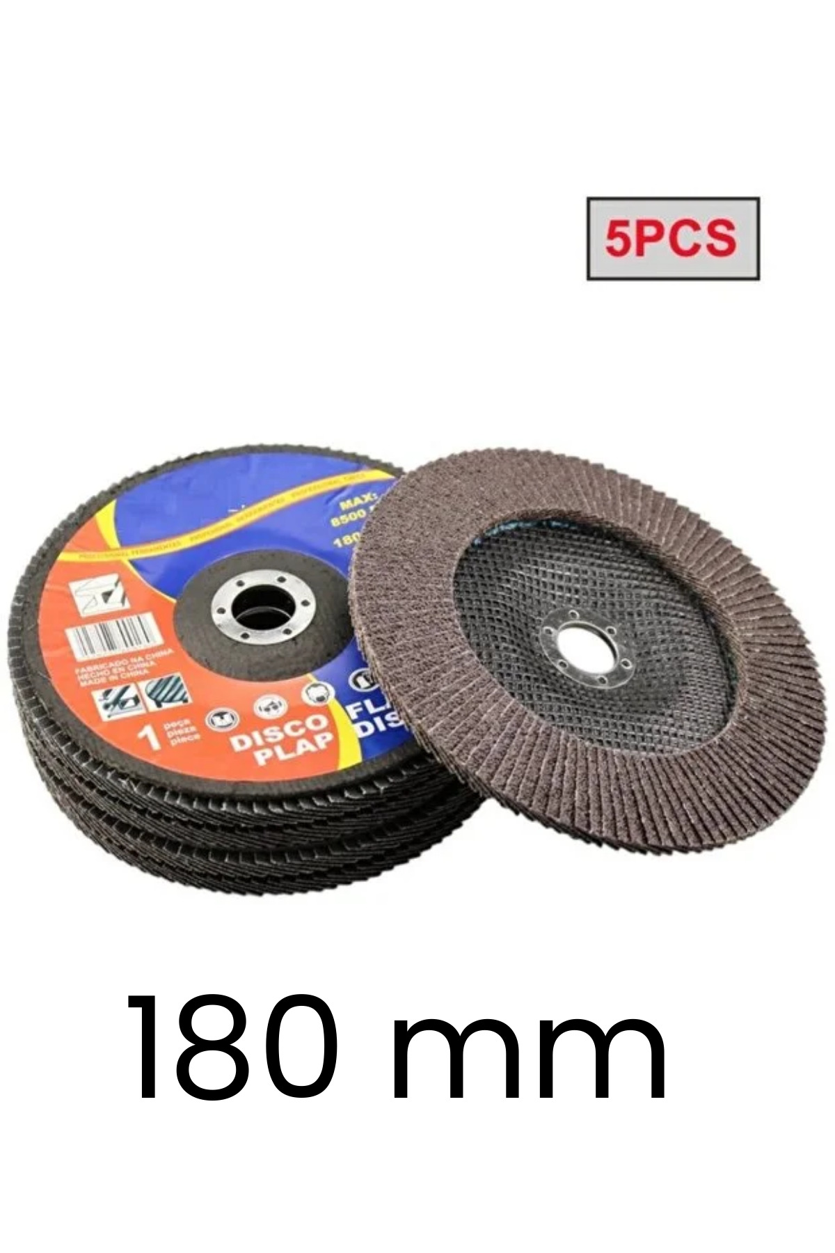 Depolife 180mm flap disk zımpara Seti taşlama makinesi için büyük